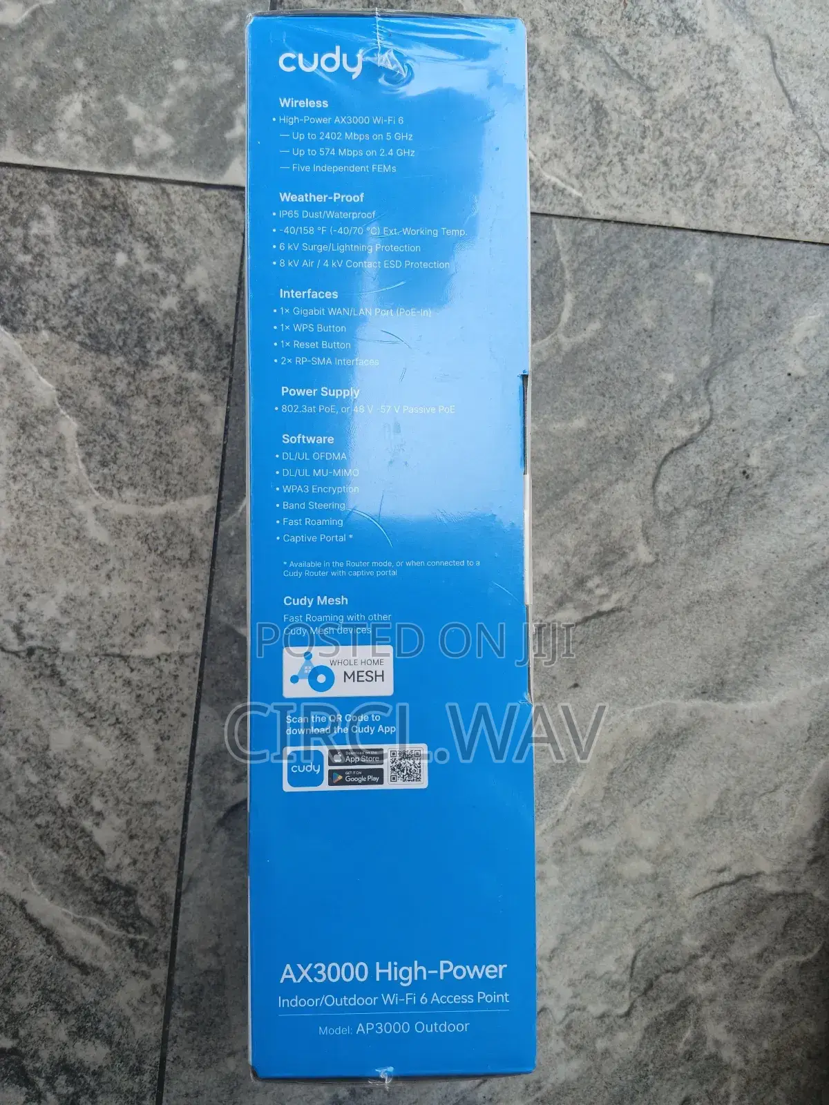 Cudy Ax3000 Outdoor Ap | 320m Long Range