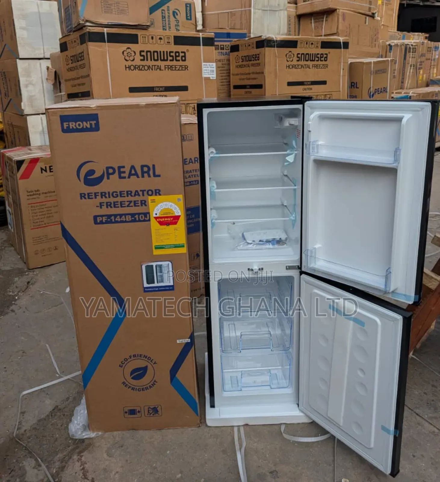 Well Design Pearl 102l Fridge With Bottom Freezer ( Pf-144b-10j)