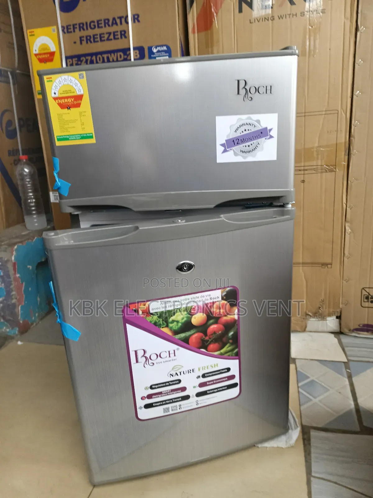 Roch 80liters Table Double Door Fridge
