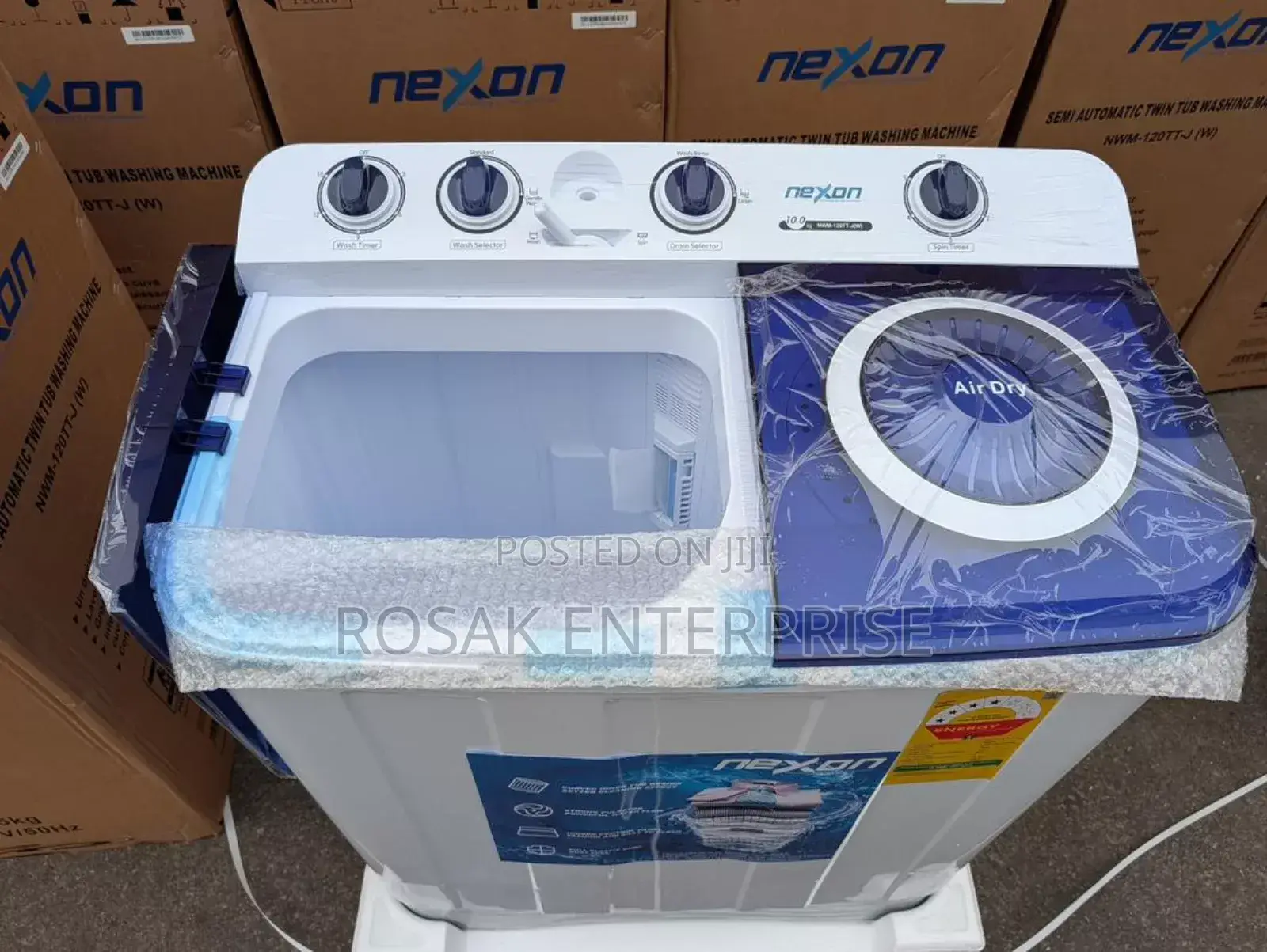 Nexon 10kg Semi Automatic Washing Machine