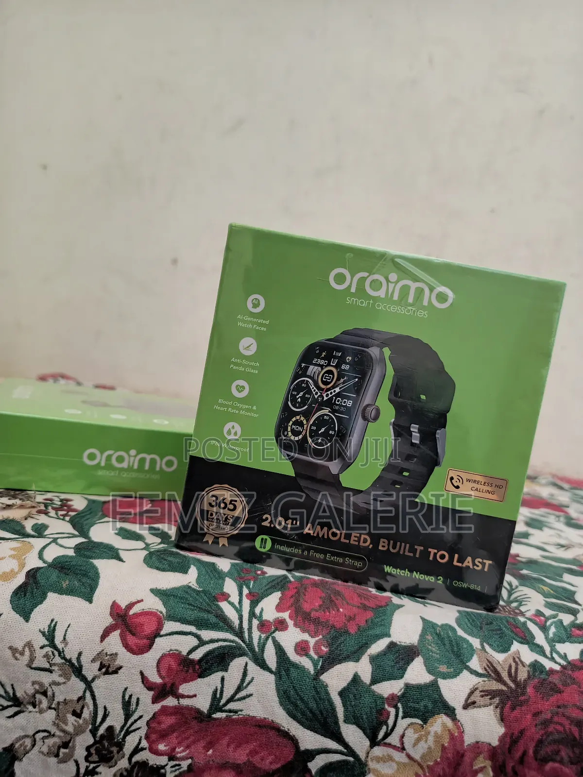 Oraimo Watch Nova 2 2.01" Amoled Ip68 Curved Touchscreen Smart Watch