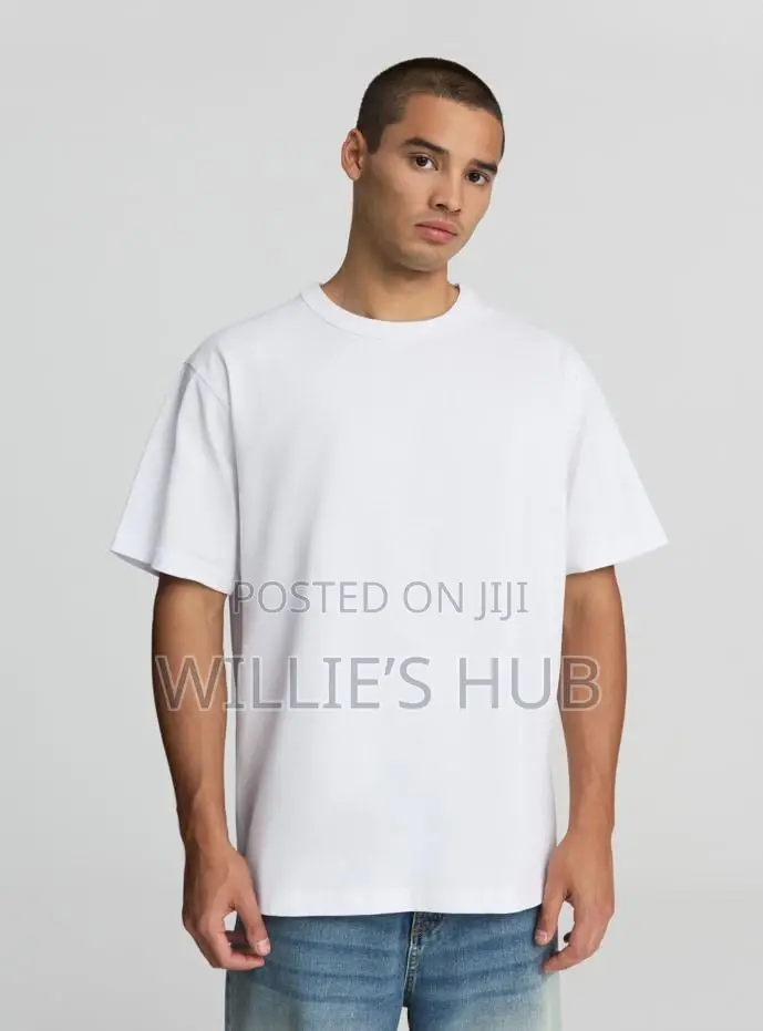 Heavy Plan White And Black T Shirt