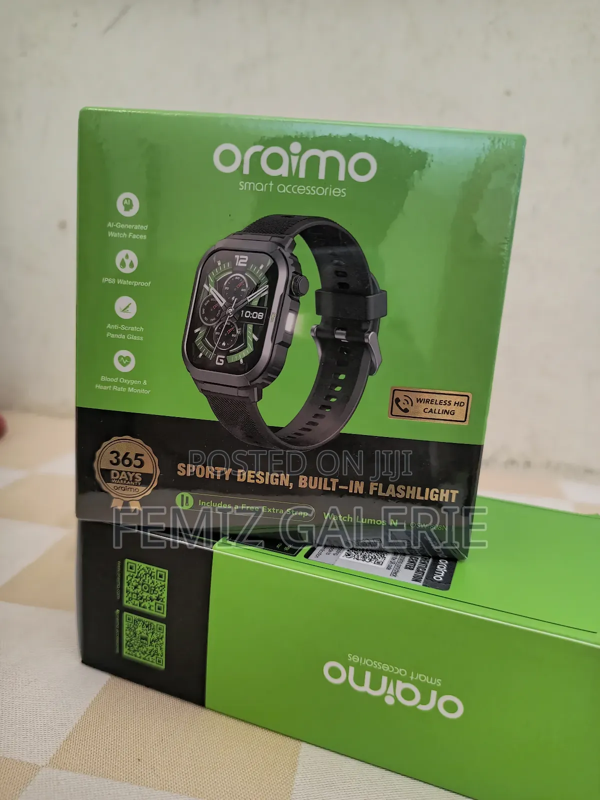 Oraimo Watch Lumos N 2.01'' Hd Display Ip68 Smart Watch