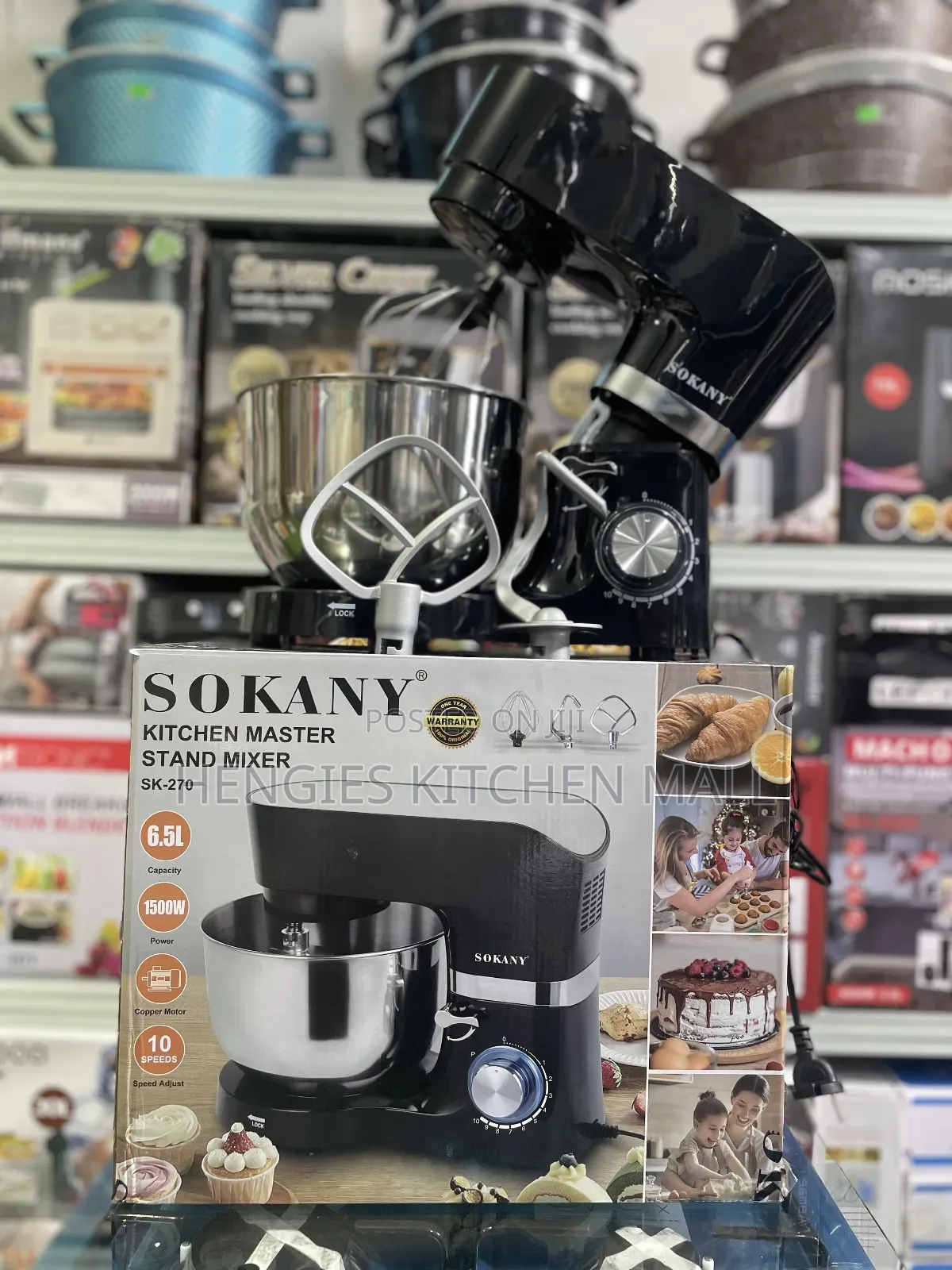 Sokany Stand Mixer 6.5l