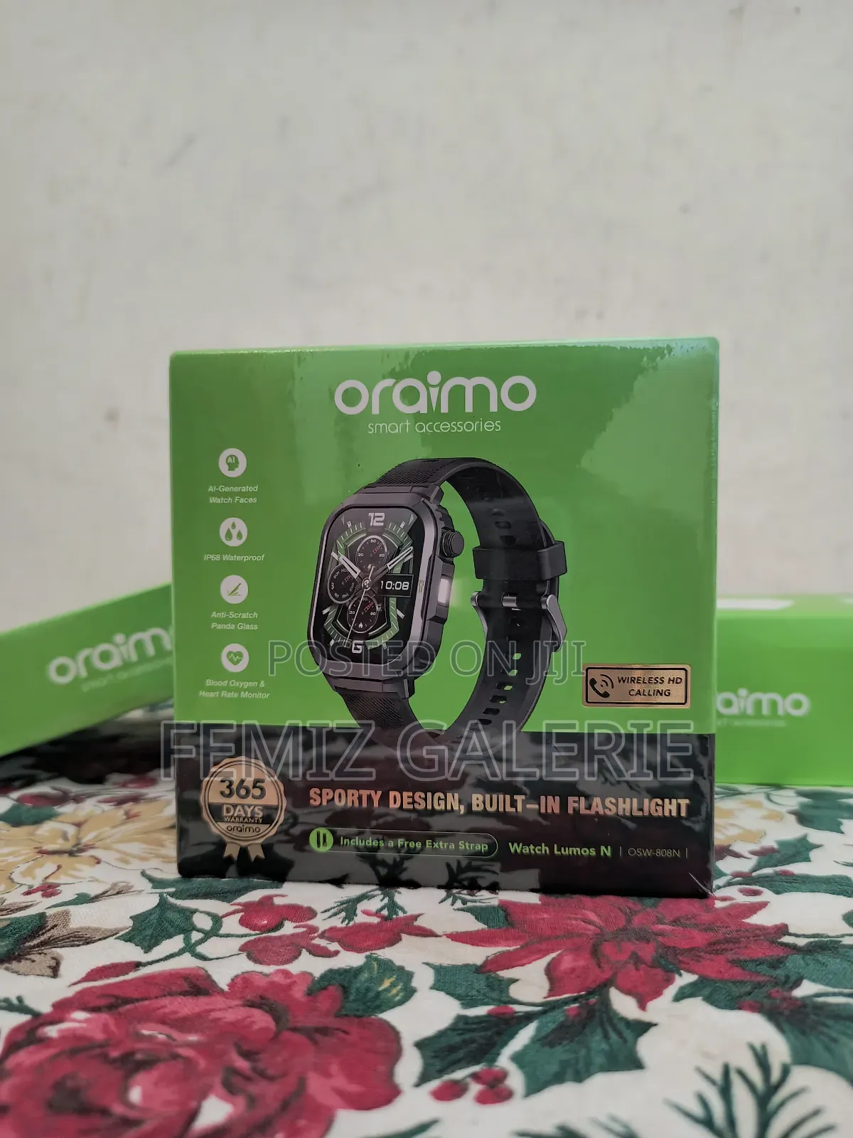 Oraimo Watch Lumos N 2.01'' Hd Display Ip68 Smart Watch