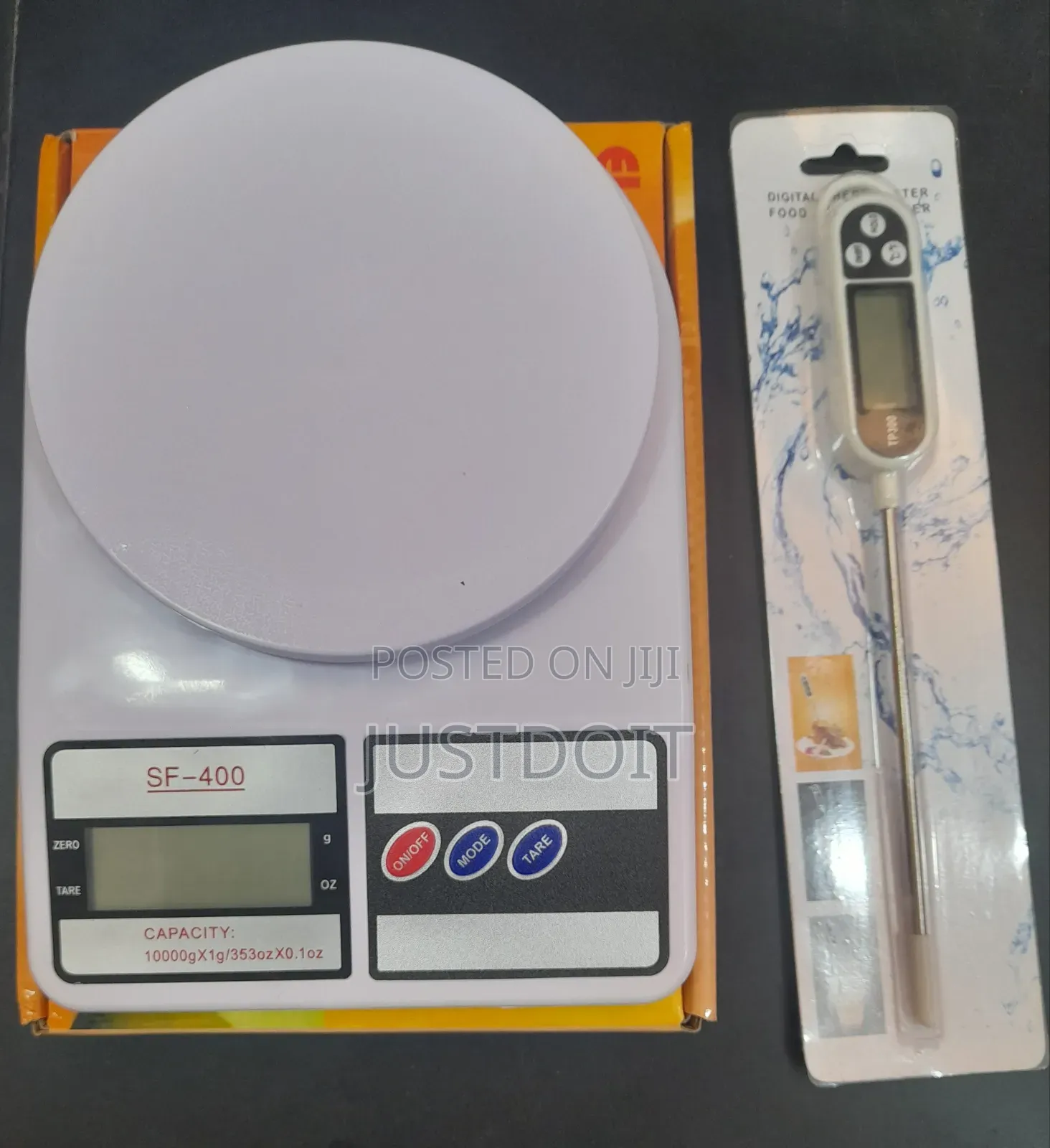 Digital Food Thermometer and Electronic Kitchen Scale.