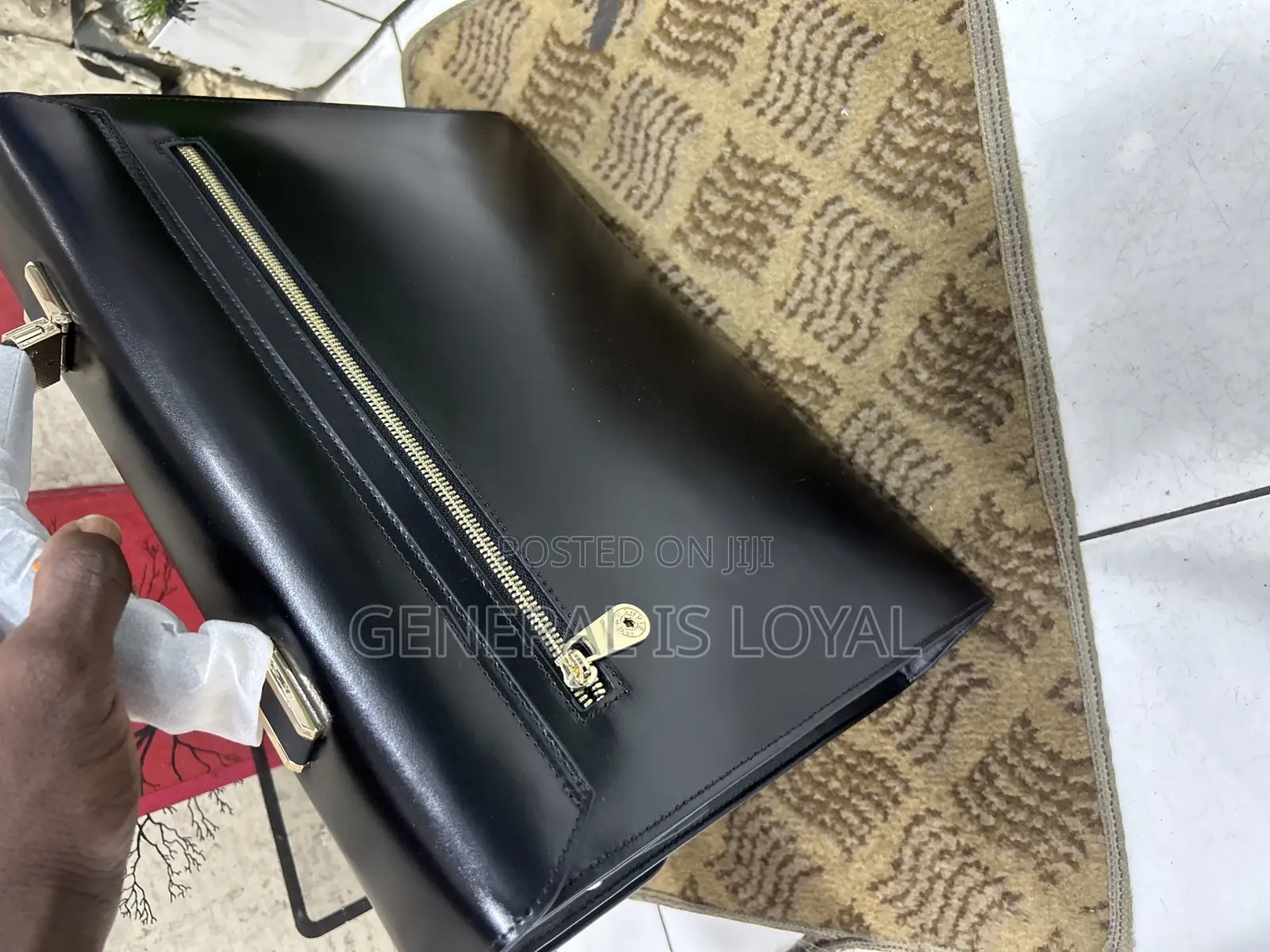 Montblanc Black Leather Briefcas