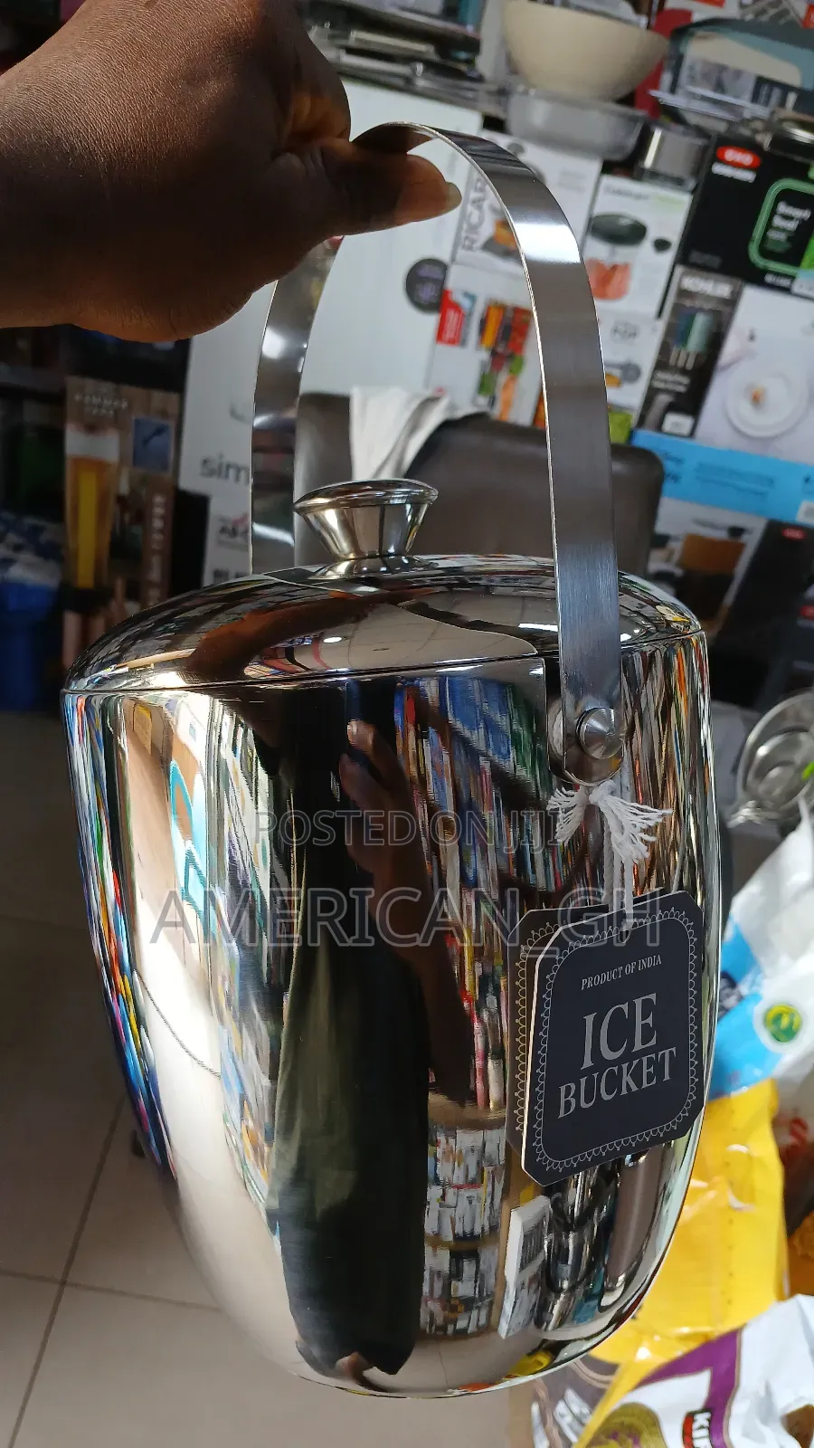 Ice Bucket With Handle