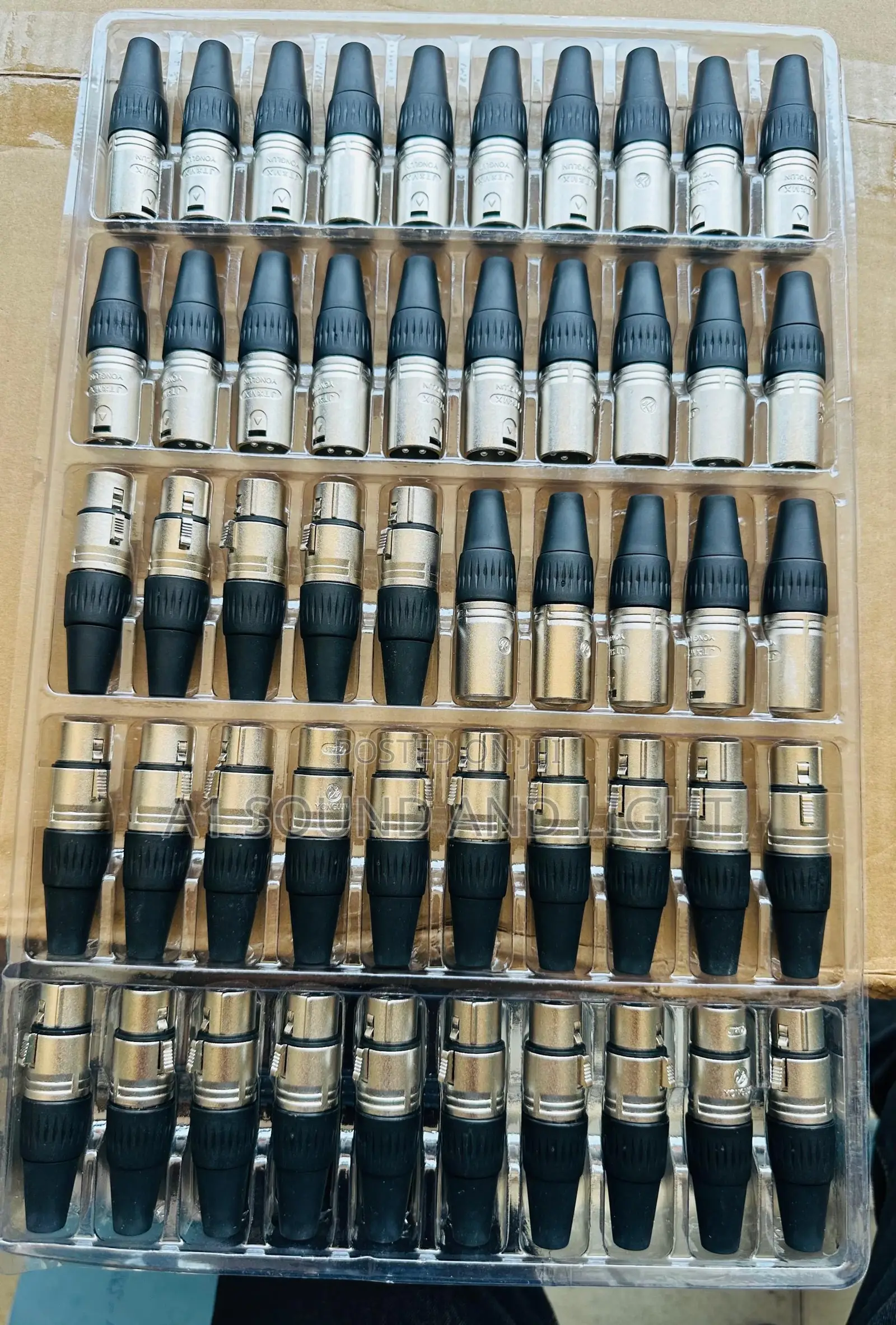 Male And Female Cannon Plugs Set (50 Pcs)