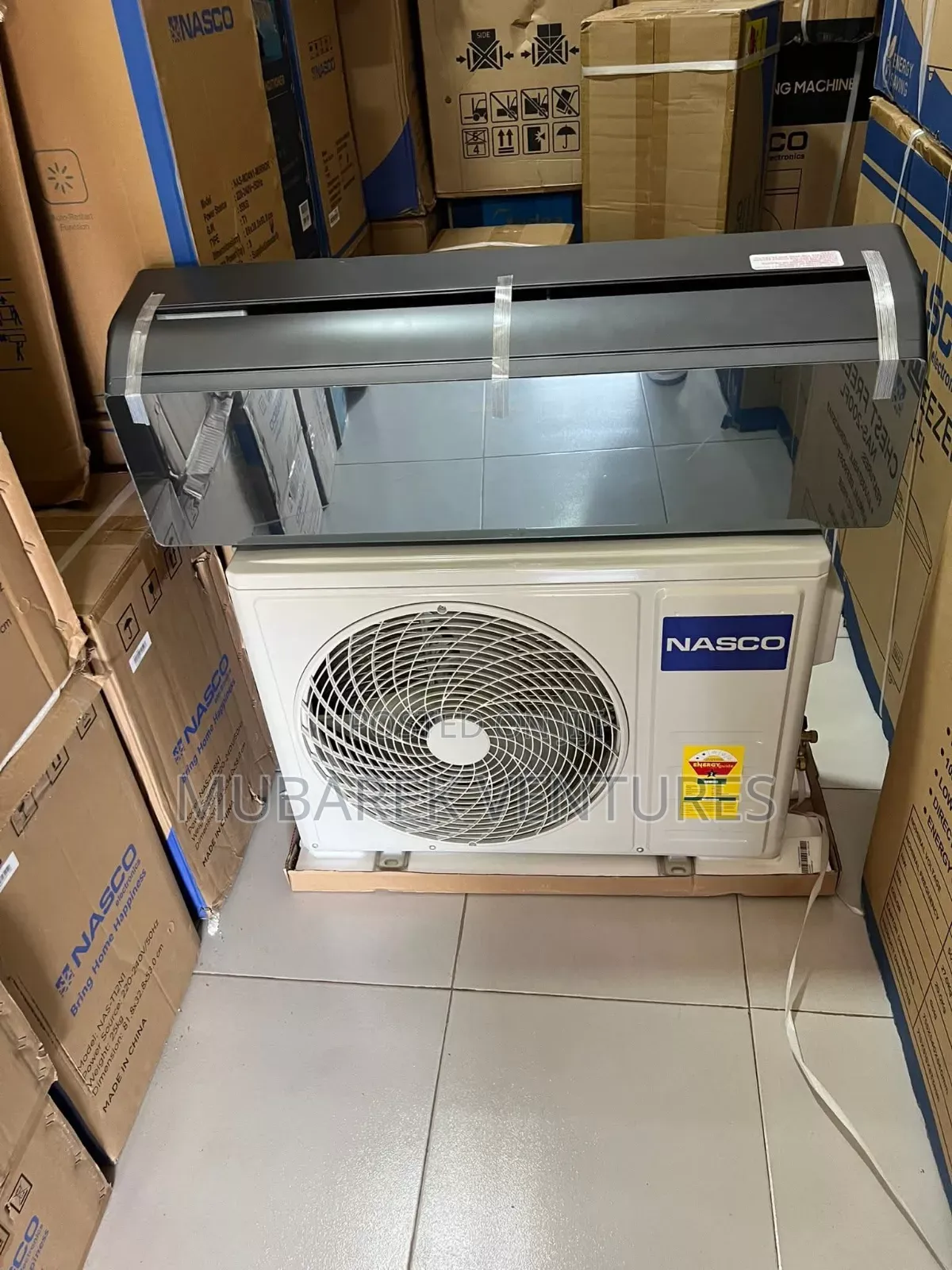 Nasco 1.5hp Split Ac- R410- Black
