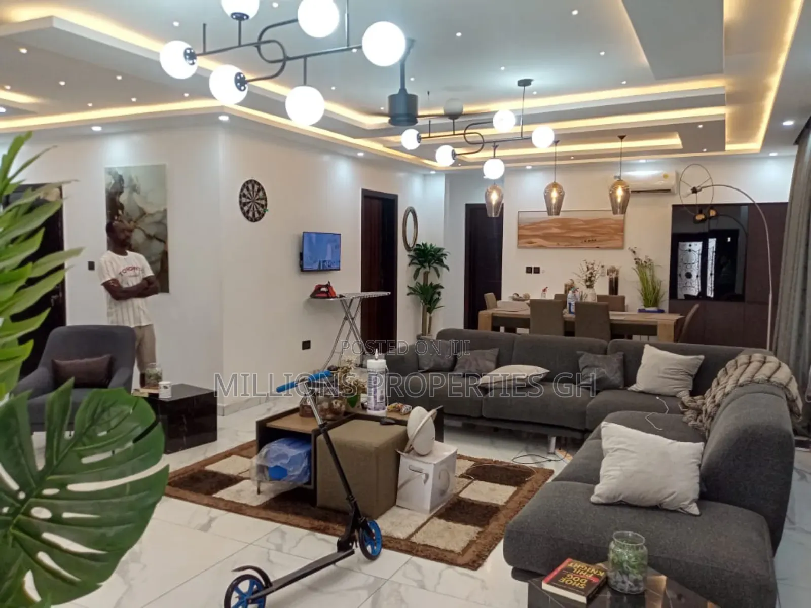 Furnished 3bdrm House in Millions Properties, Kumasi Metropolitan