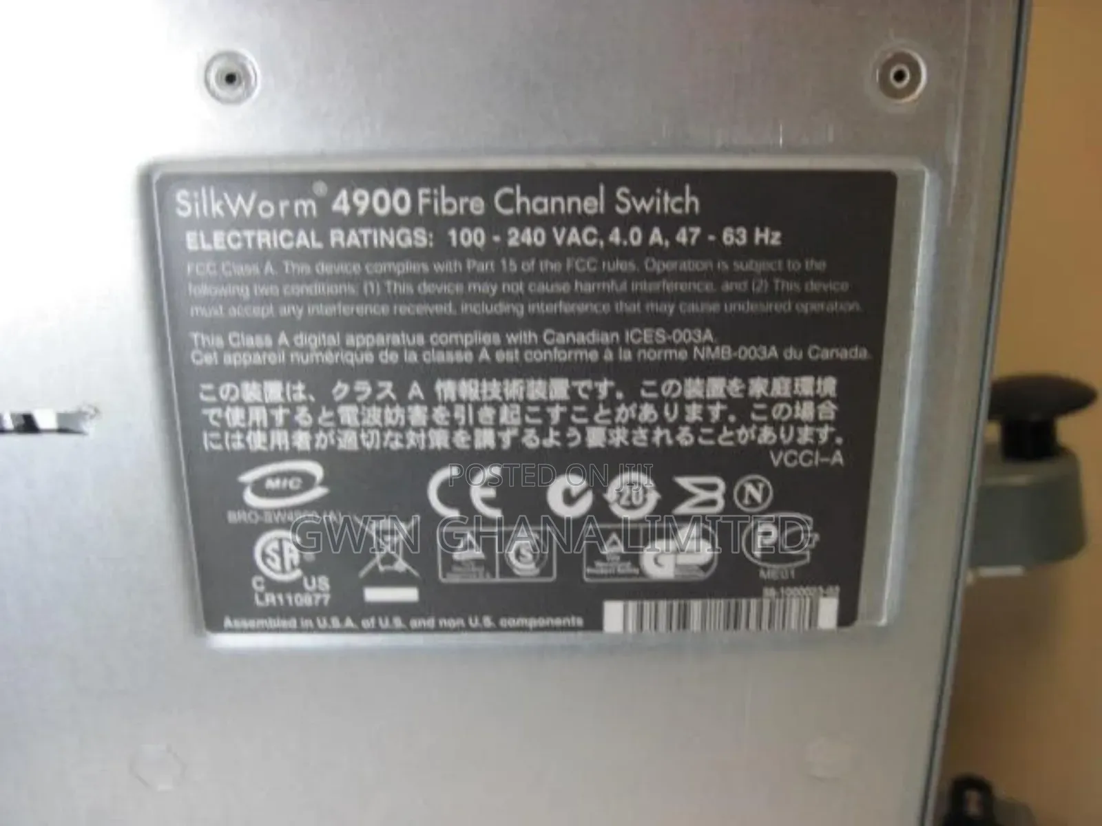 Brocade Silkworm 4900 Rack Mount 64 Port 4gbit/S Fibre Channel Switch