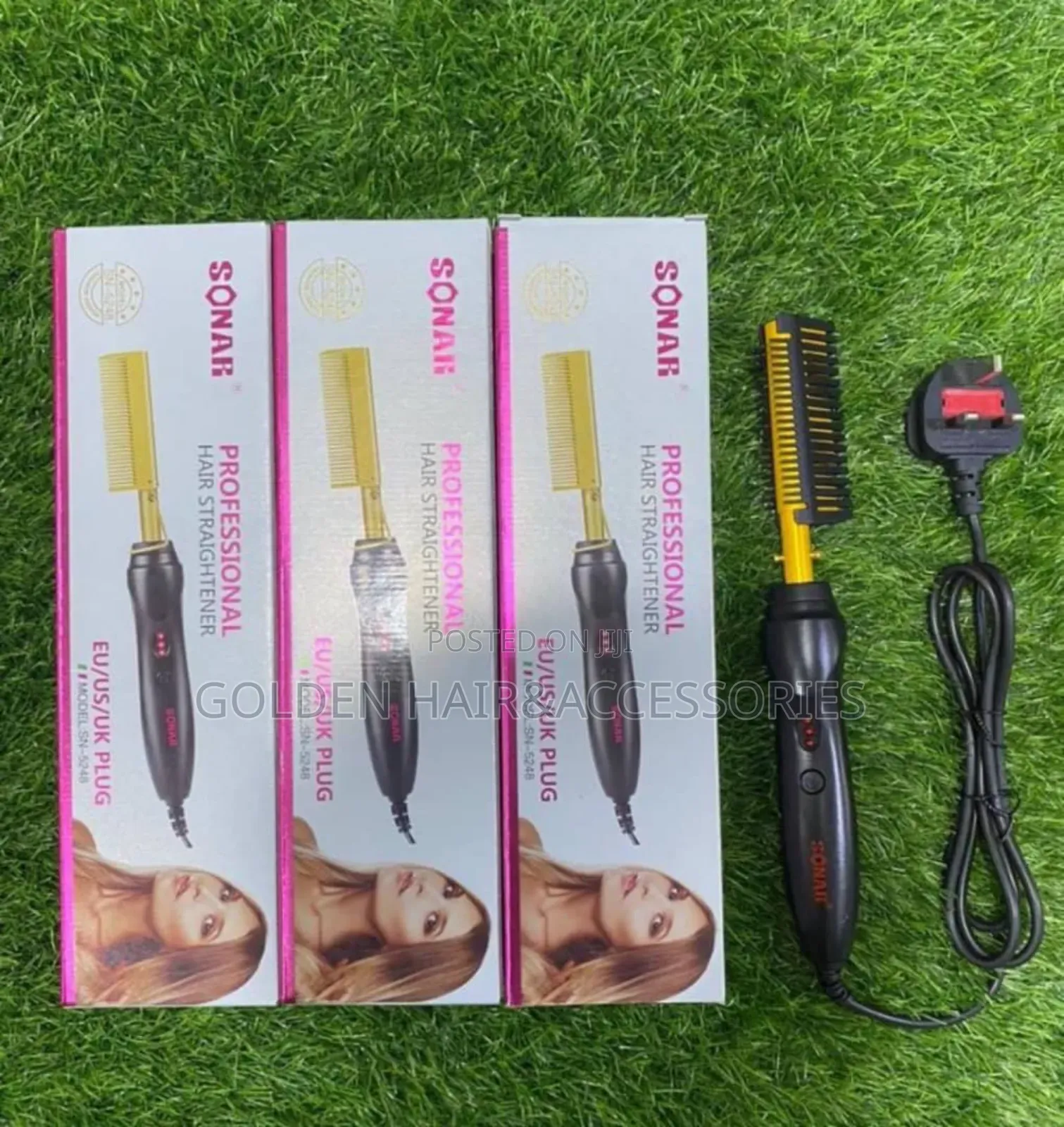 Solid 3pin Professional Hot Comb