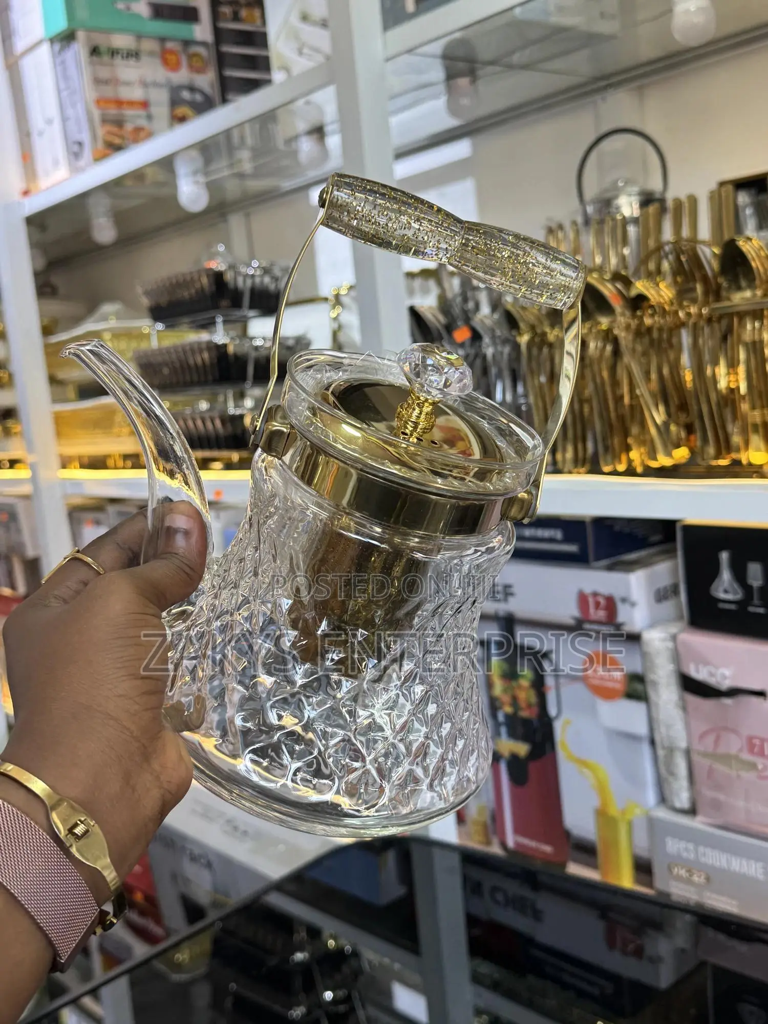 Glass Stove Kettle With Infuser