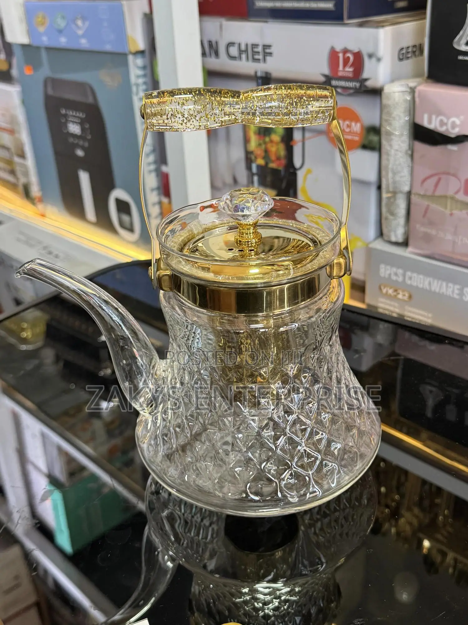Glass Stove Kettle With Infuser