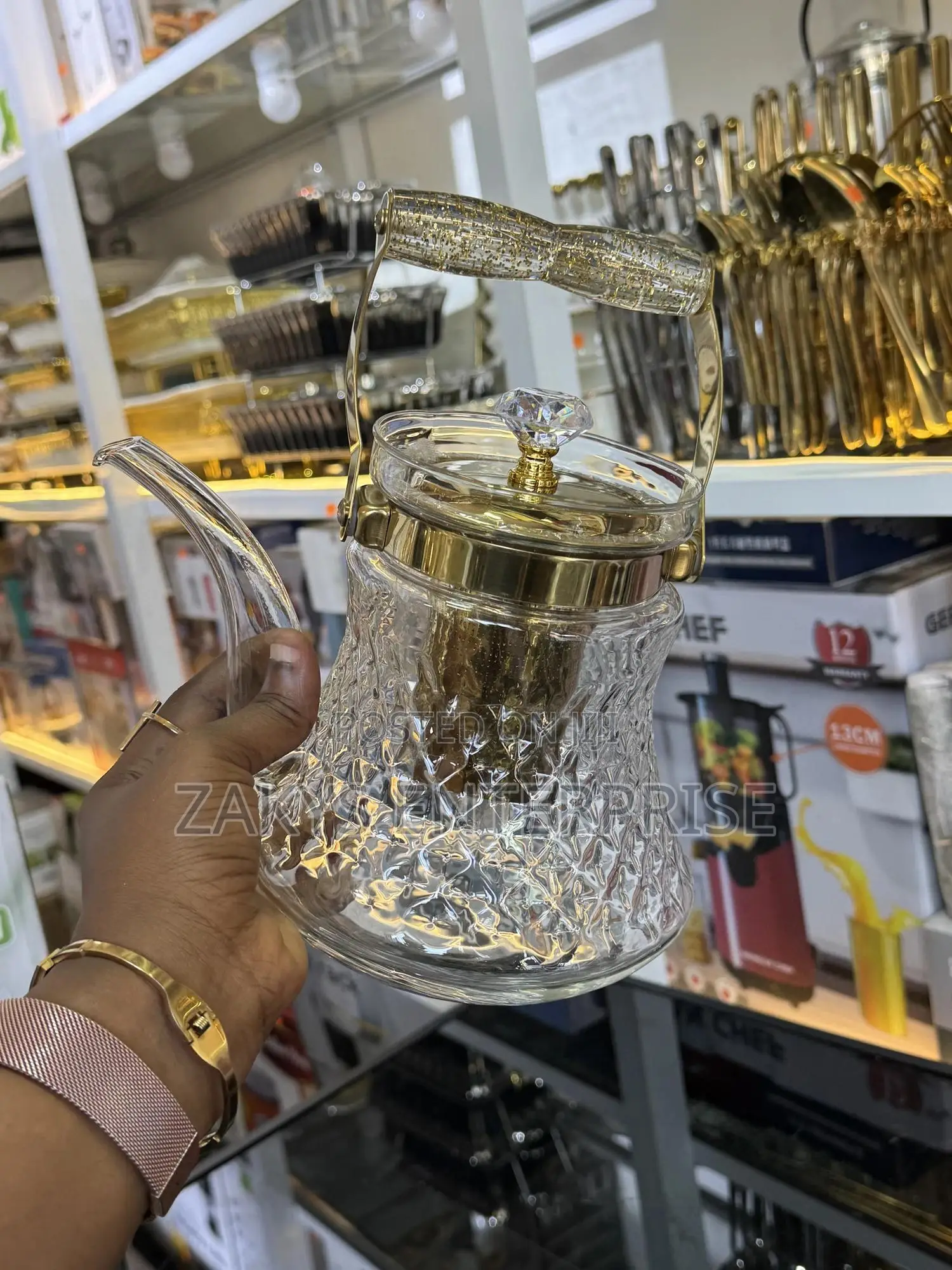 Glass Stove Kettle With Infuser