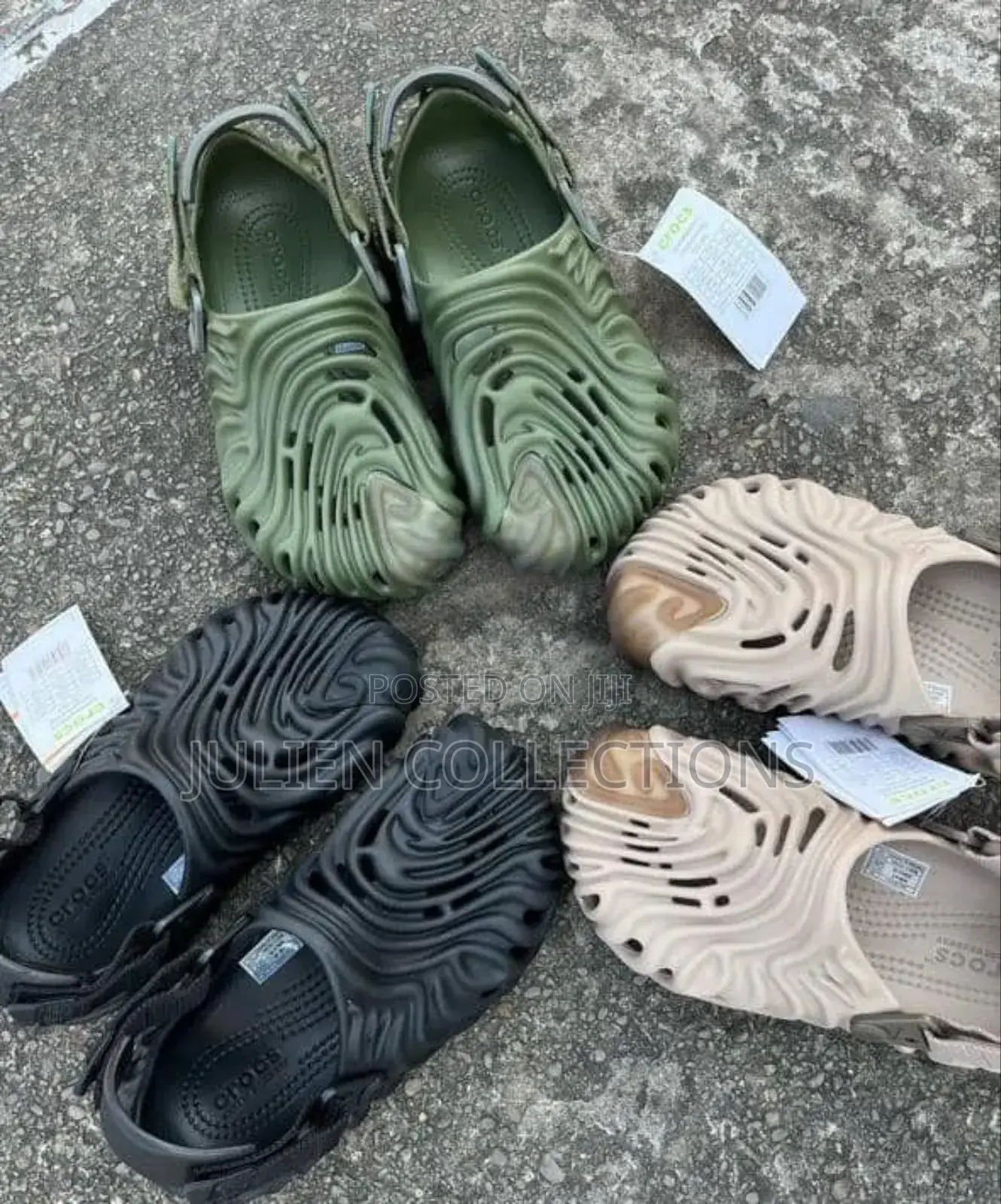 Crocs Pollex Clog Og Army Green Cream and Black