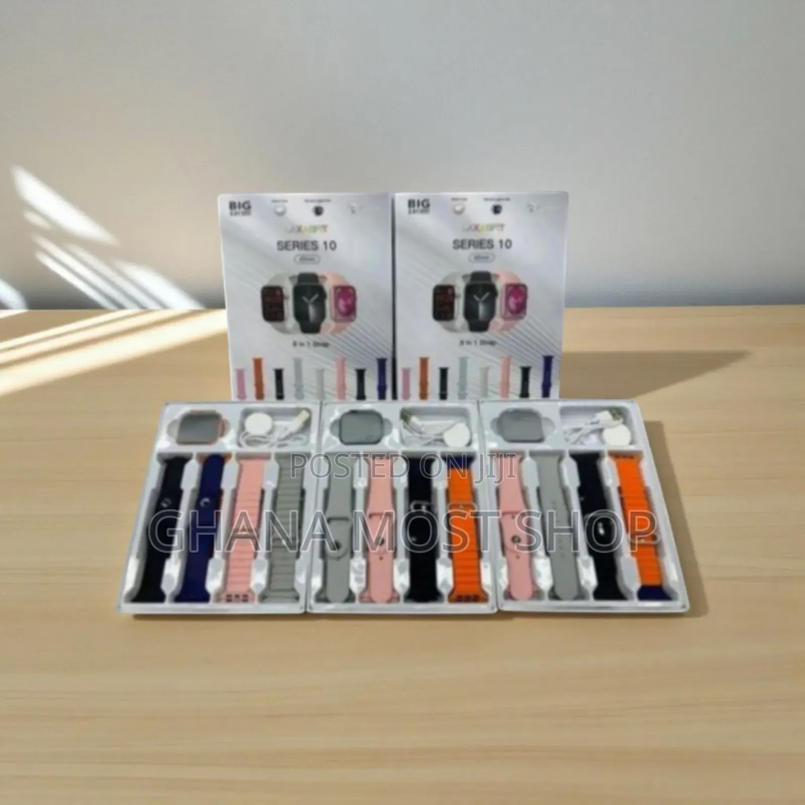 Laxasfit Series 10 Smart Watch With 8 Straps(748486)