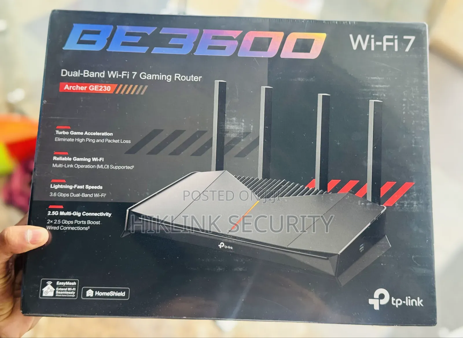 Tplink Wifi-7 Dual Band Router Archer Ge230 Gaming Router
