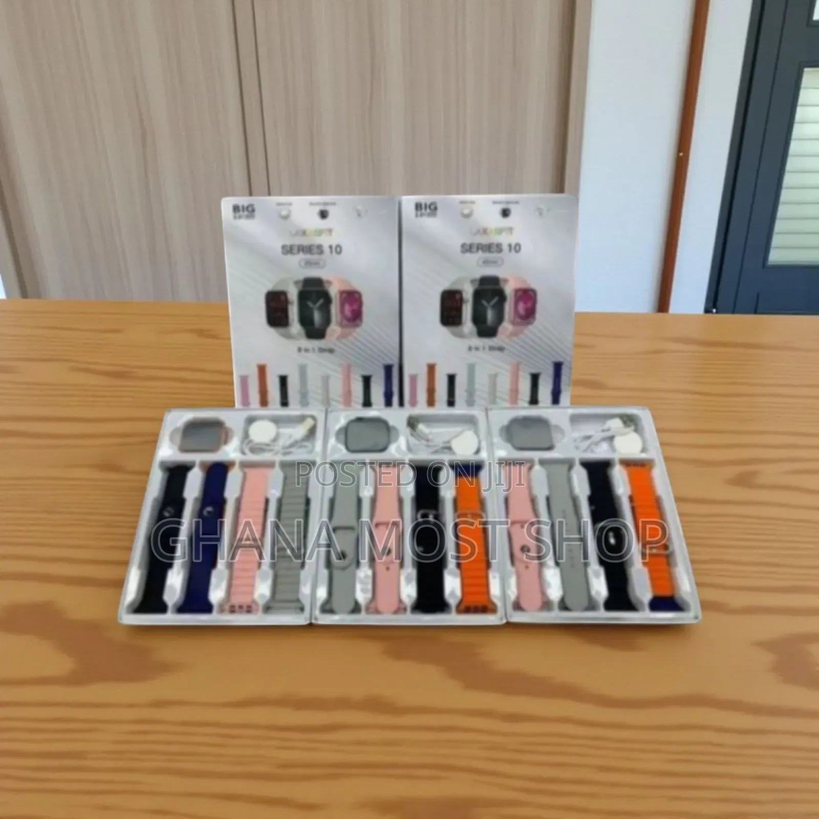 Laxasfit Series 10 Smart Watch With 8 Straps(637393)