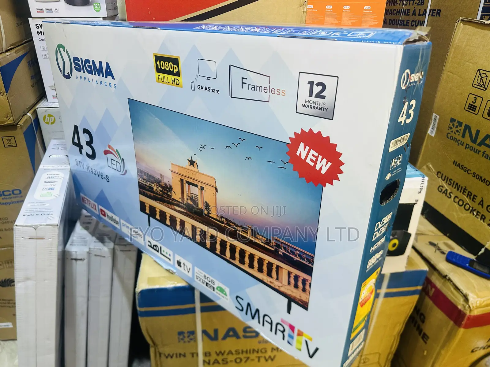Frameless Design Sigma 43 Smart FHD Andriod Led Digital Tv