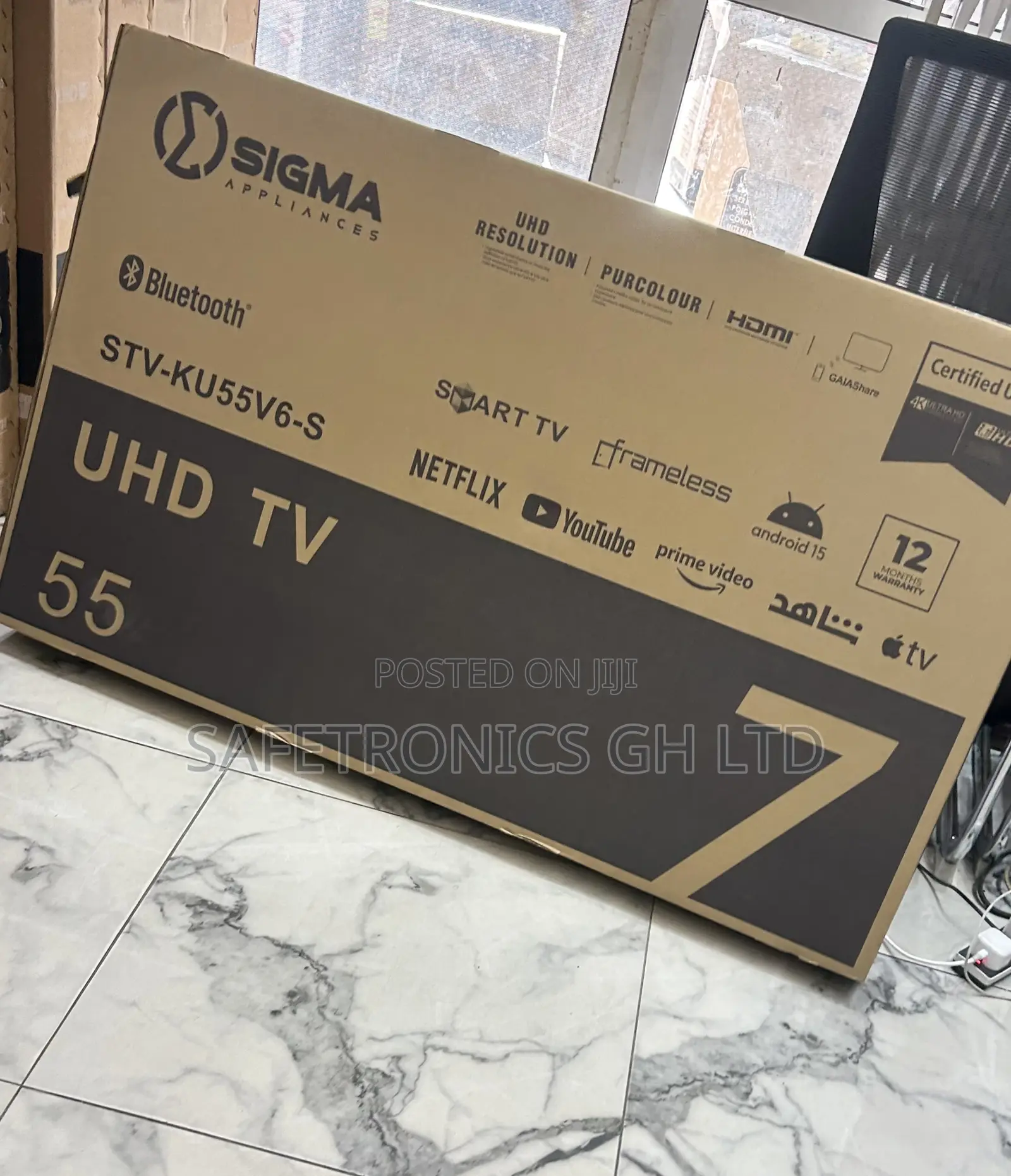 Shop Accurate Led Smart 55 Inch Sigma Frameless (Sig-Ku55v6-S) Tv