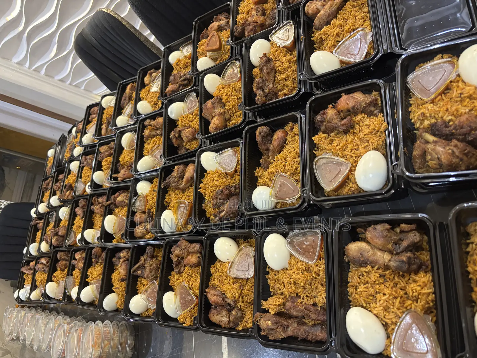 Packed Jollof Rice