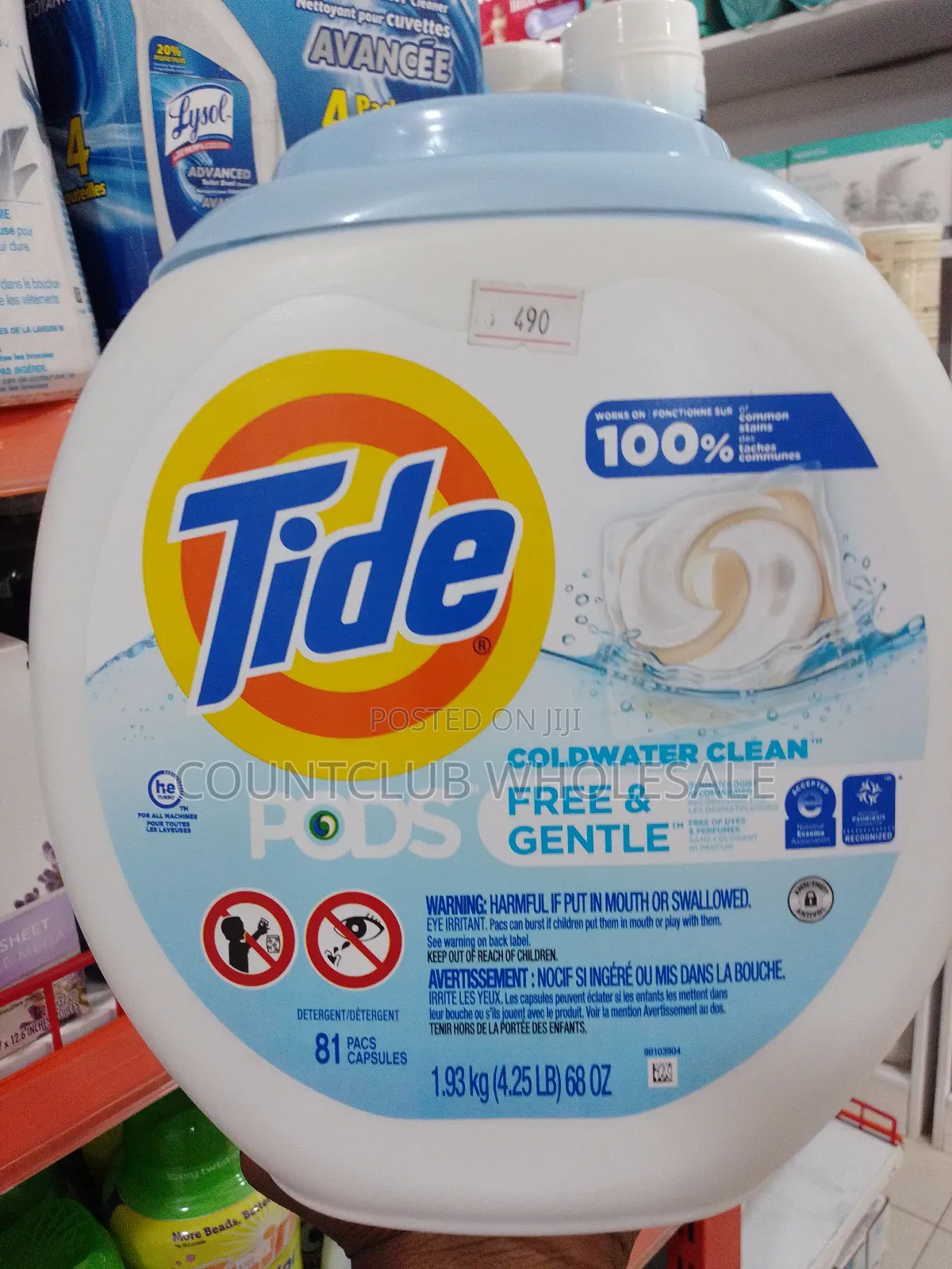 Tide Pods 3in1 81pacs Capsules