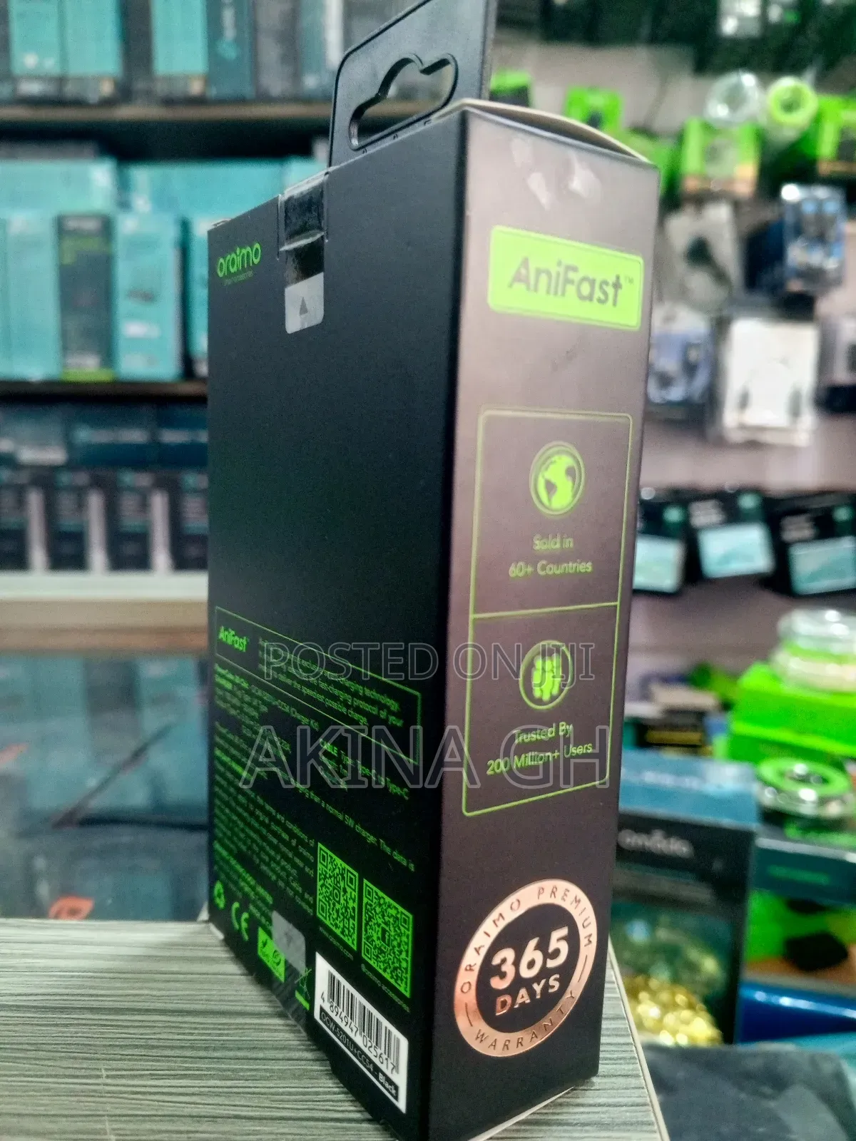 Oraimo 20w Gan Faster Charger Type C to Type C