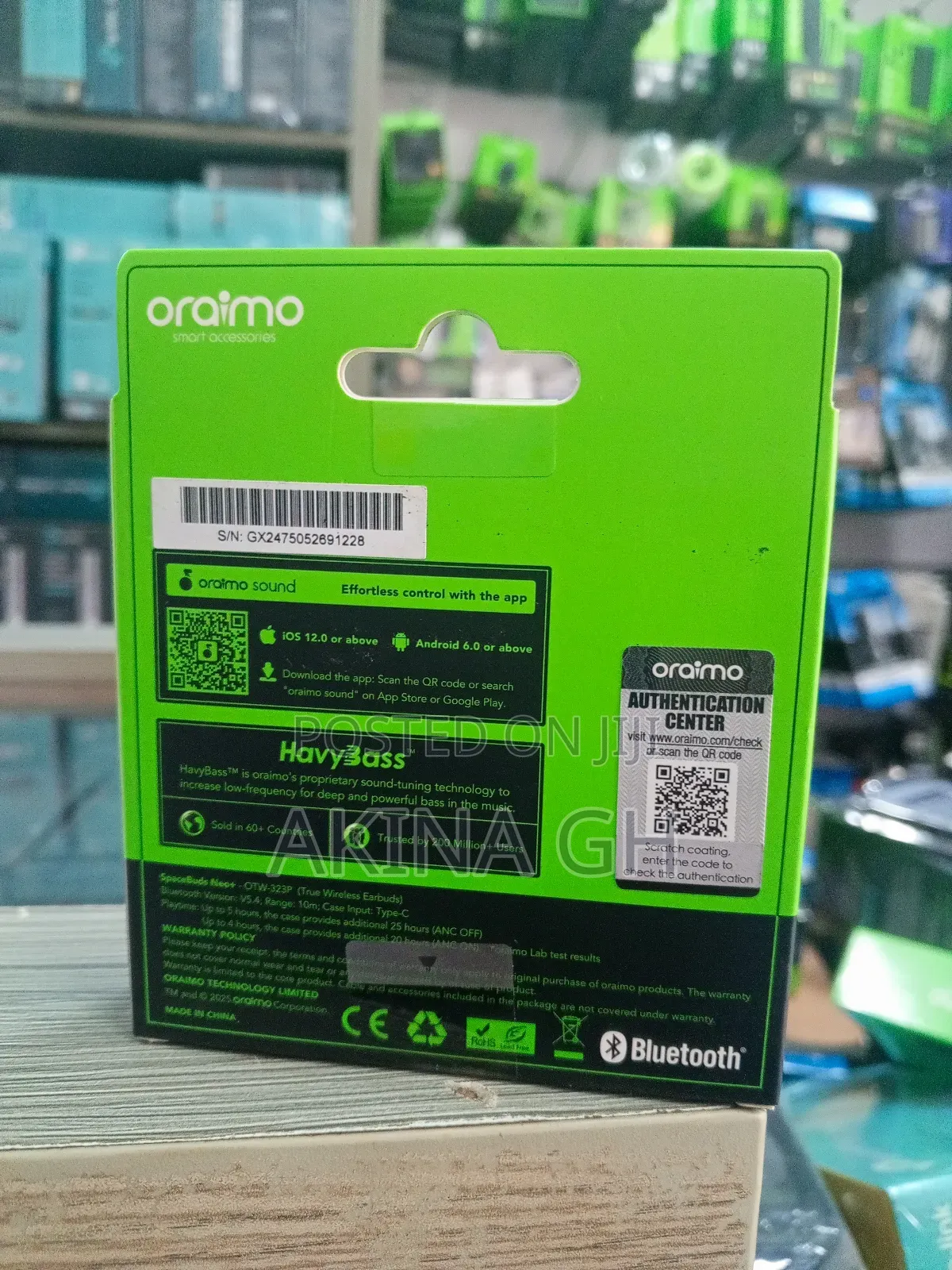 Oraimo Havy Bass Space Buds Neo+ Headphones Otw-323p