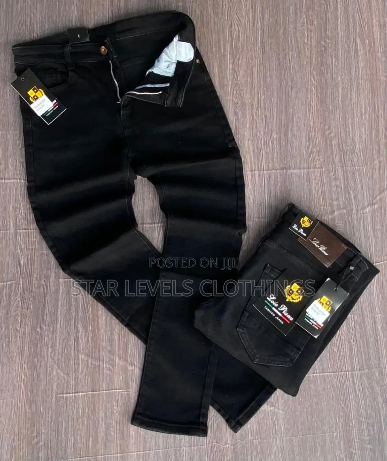 Pure Black Jeans Trousers*Alo*