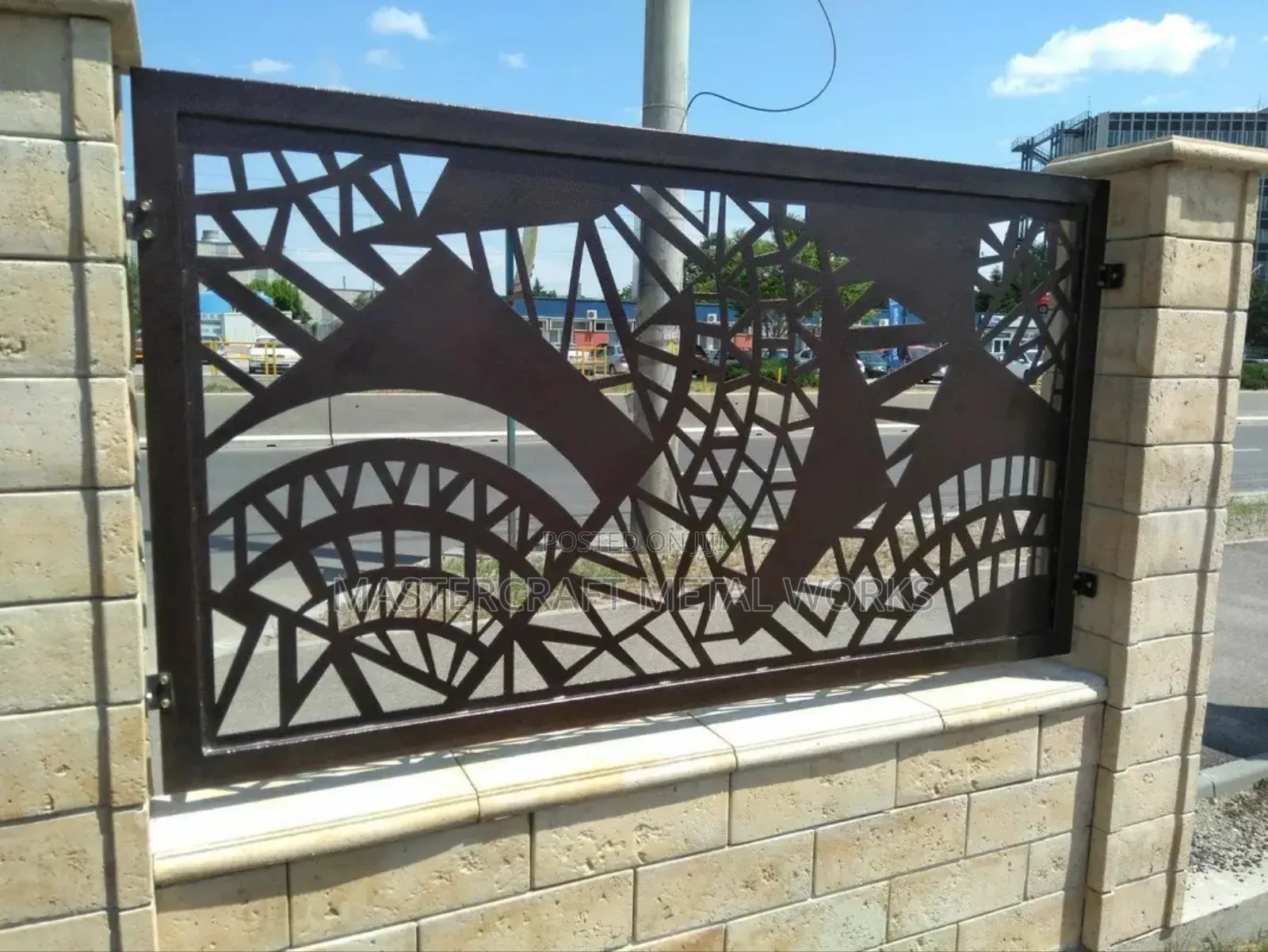 Iron Metal Fence Wall Design