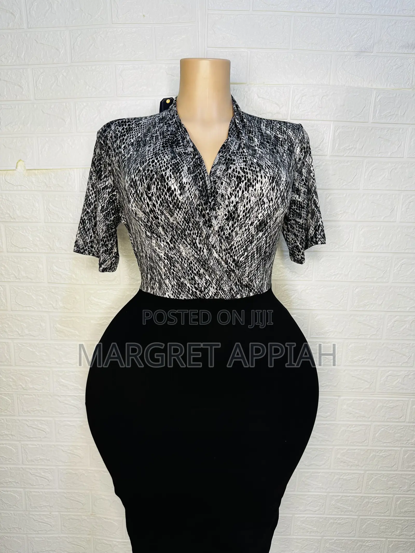 Patterned Wrap Dress
