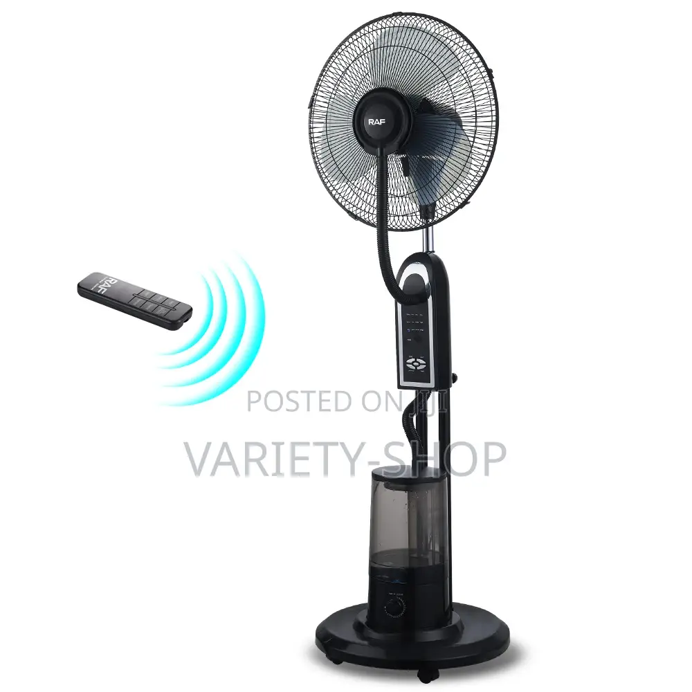 Raf Heavy-Duty Standing Fan With Mist Spray