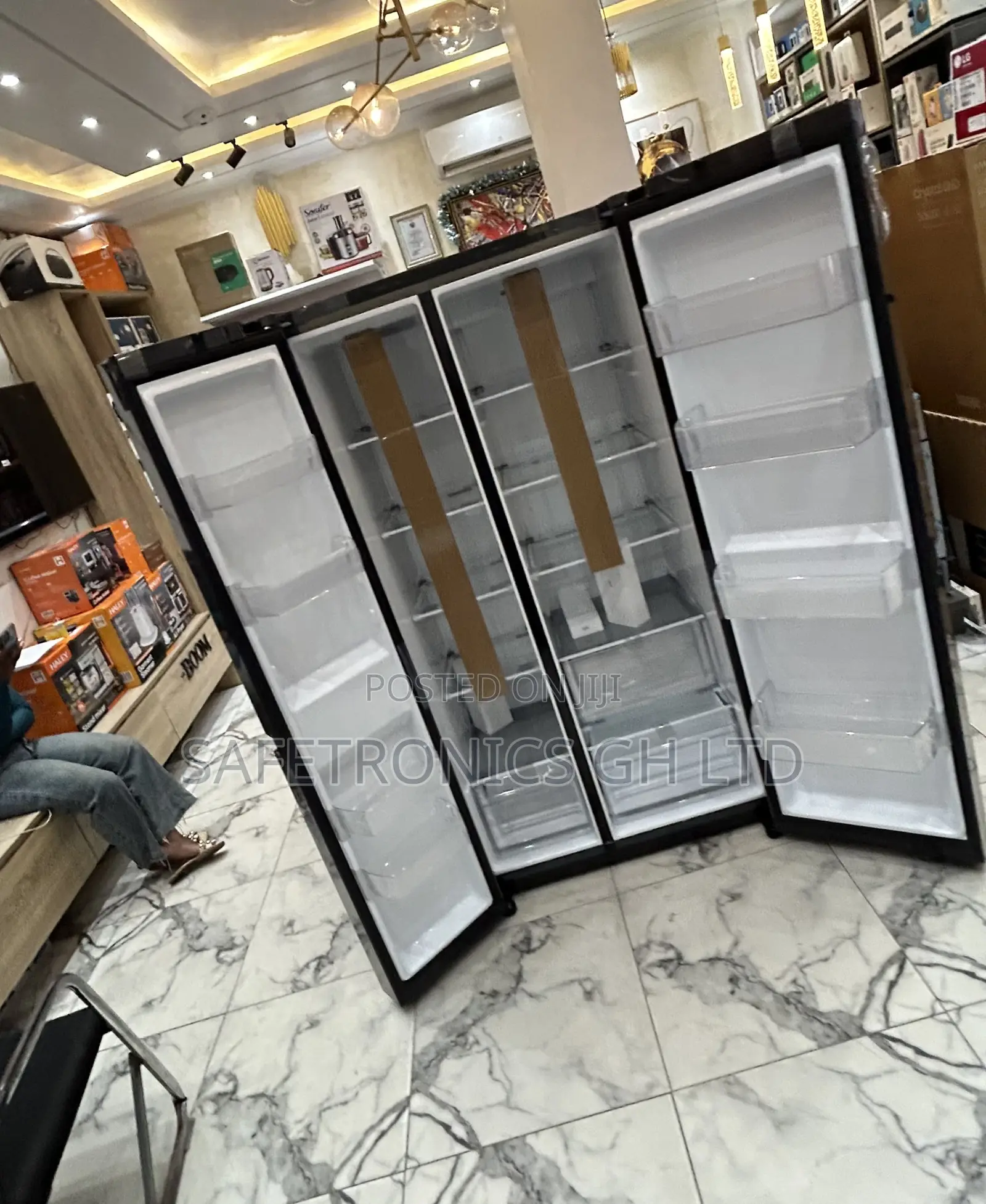 Check Out Grey Lg Side by Side 674l Gc-Rb257kqjw Fridge