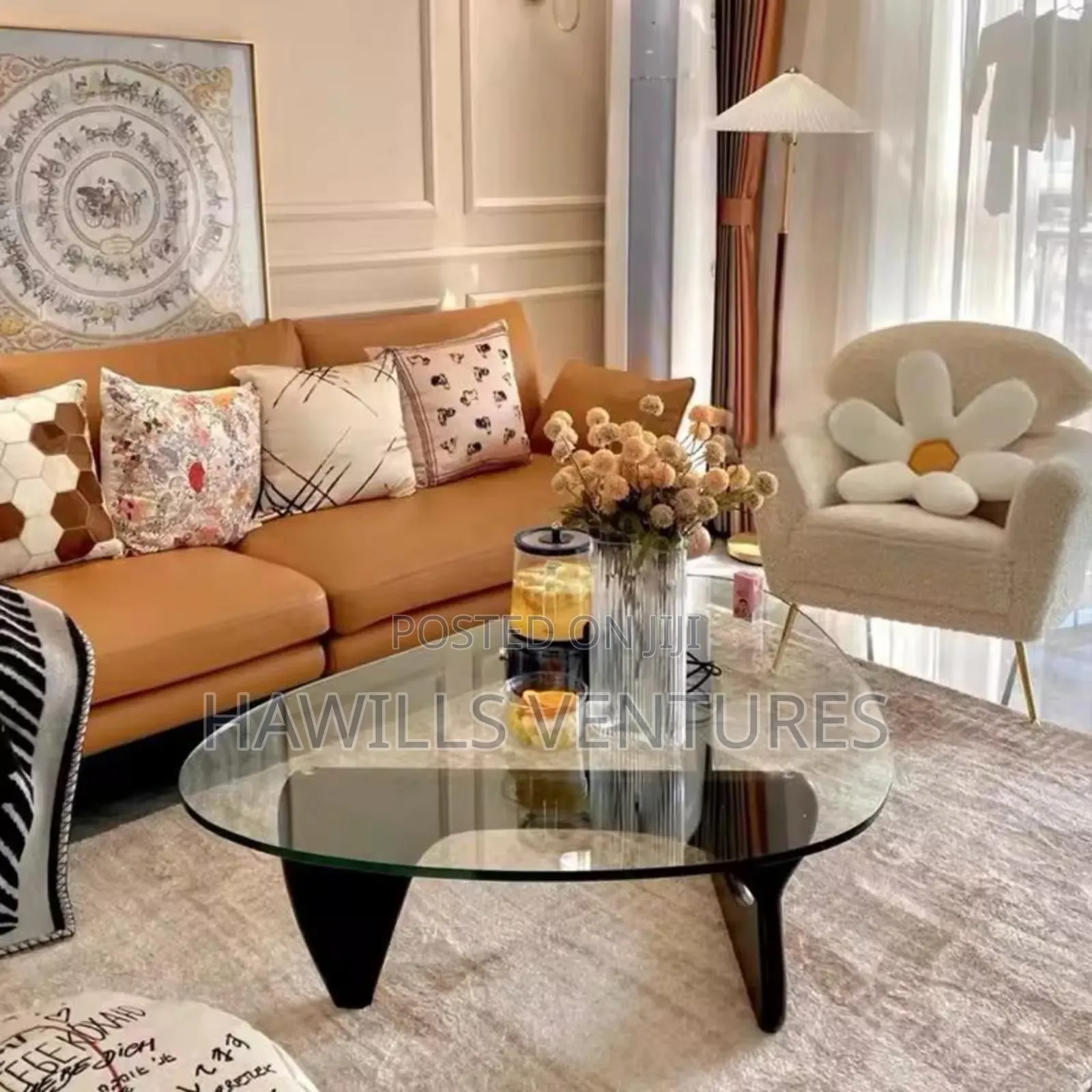 Transparent Tempered Glass Table