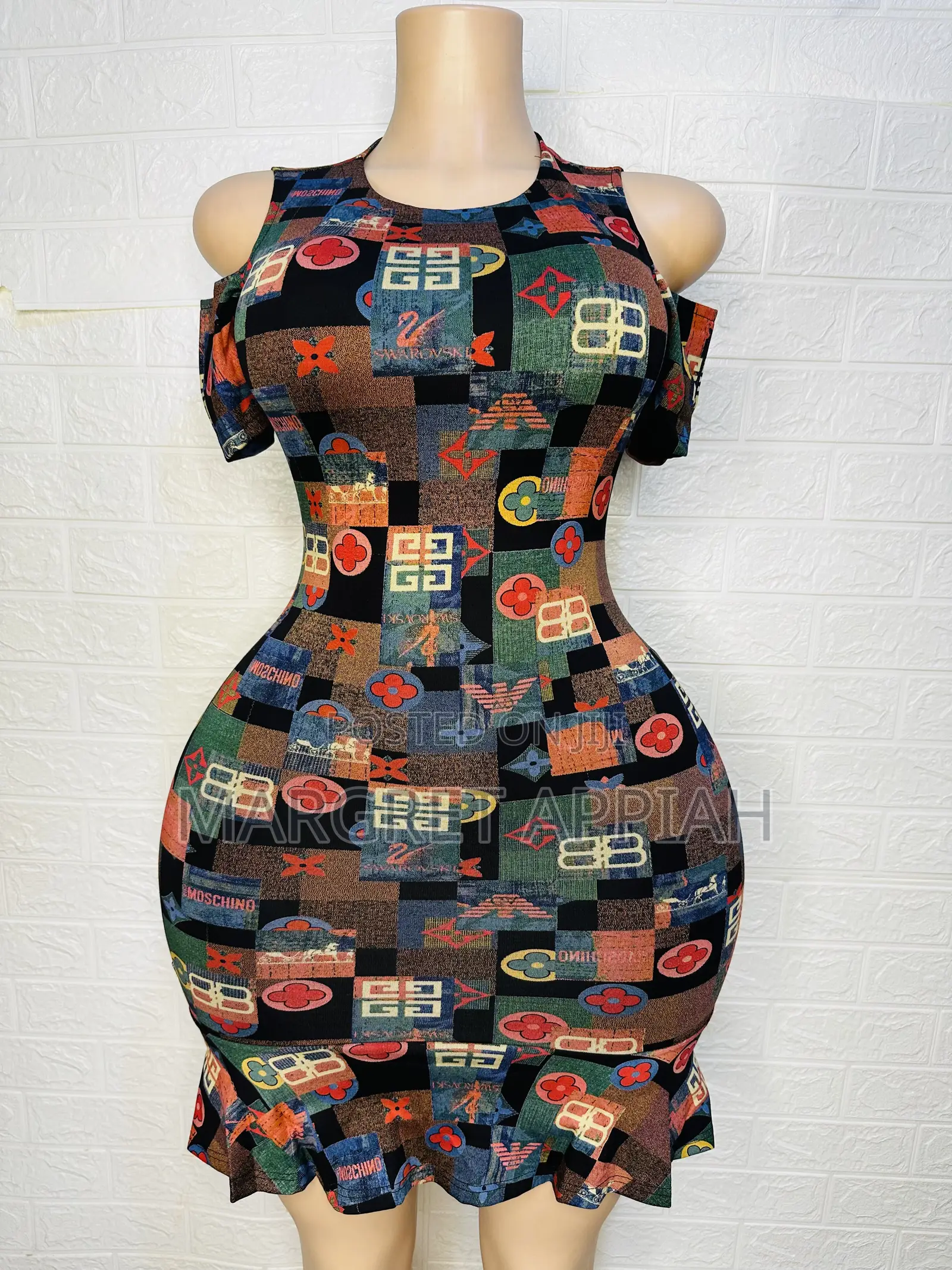 Open Arm Bodycon Dress