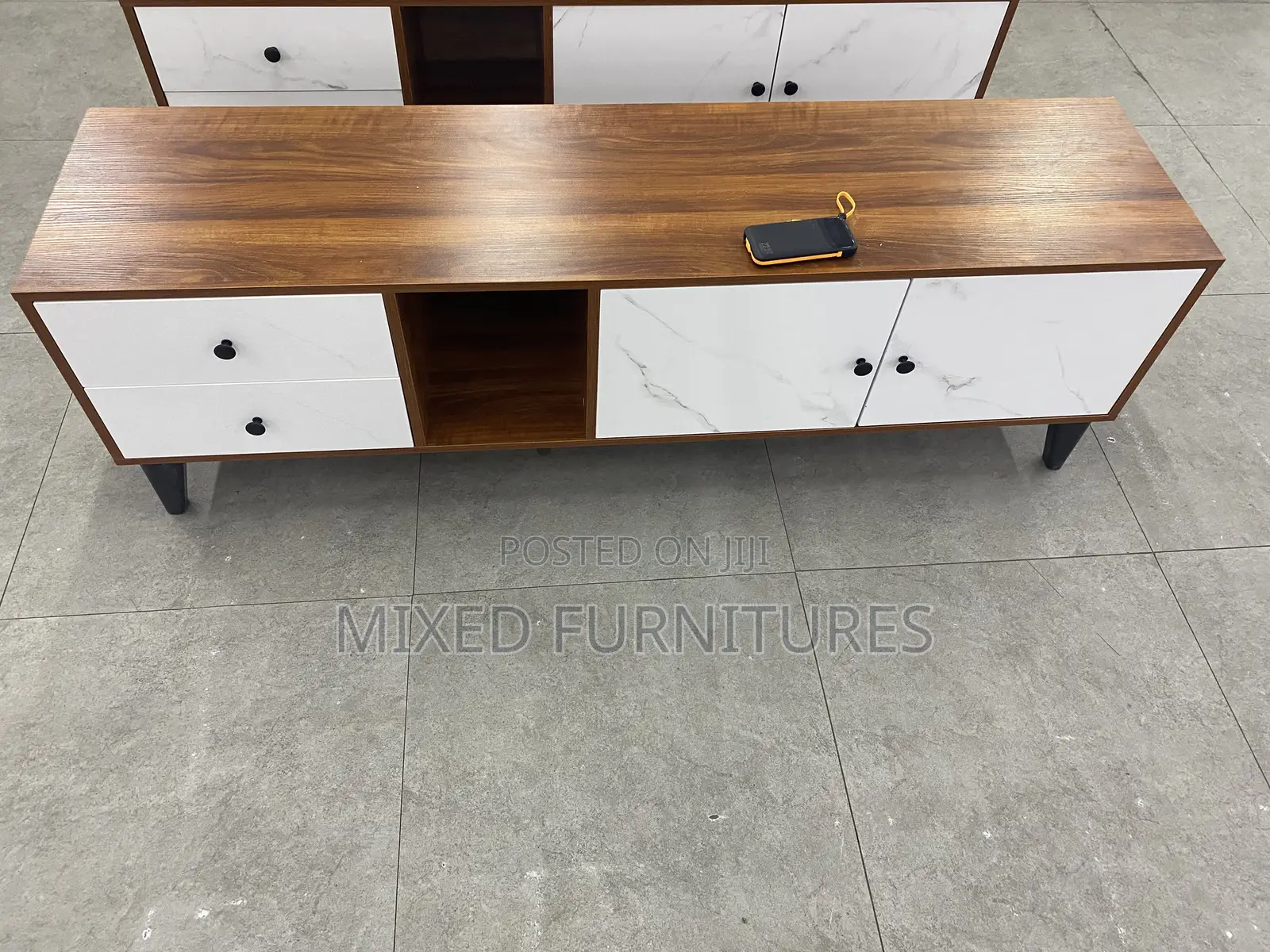 Quality Wooden Tv Stand With Drawers (Available)