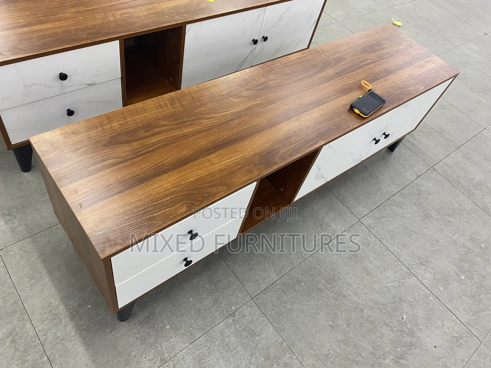 Quality Wooden Tv Stand With Drawers (Available)