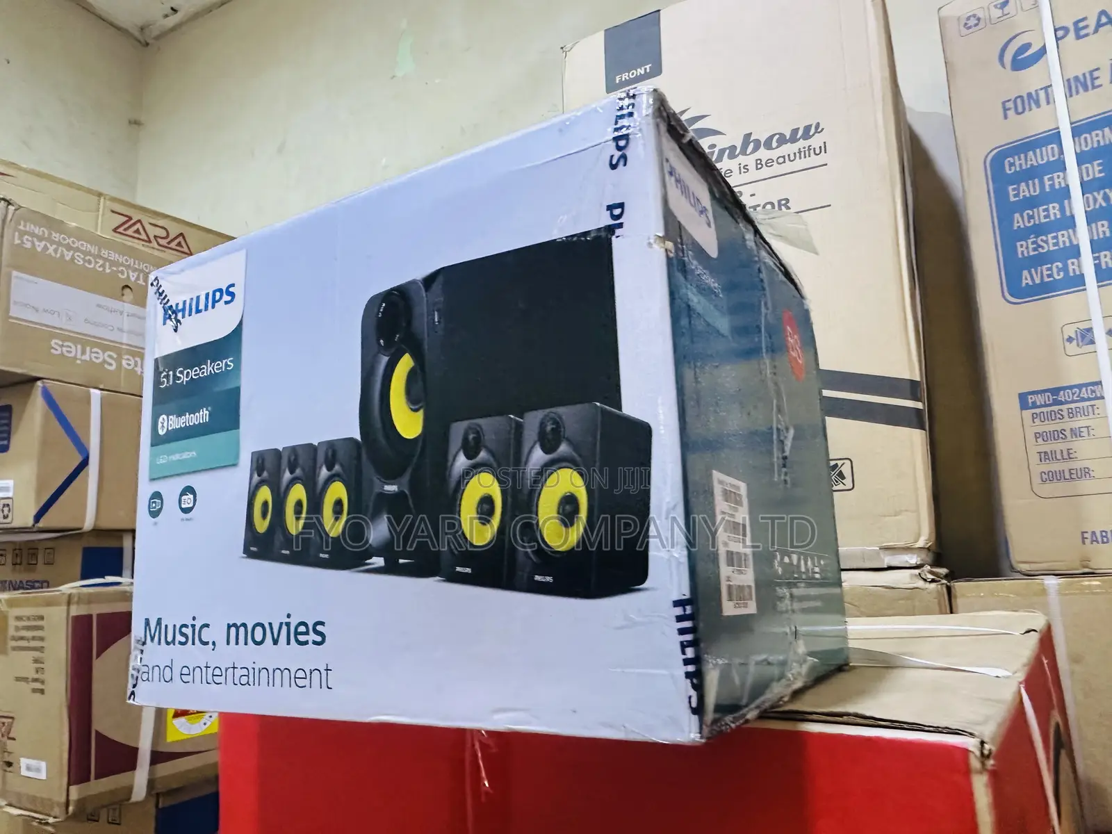 Powerful Base Sound From Philips 3000w Bluetooth Home Theater