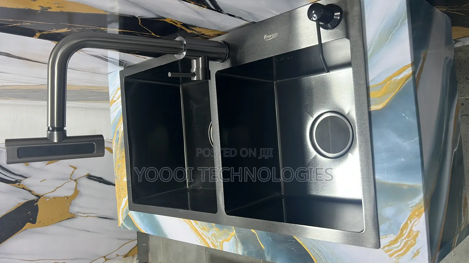 Double Nano Kitchen Sink With Tap & Accessories