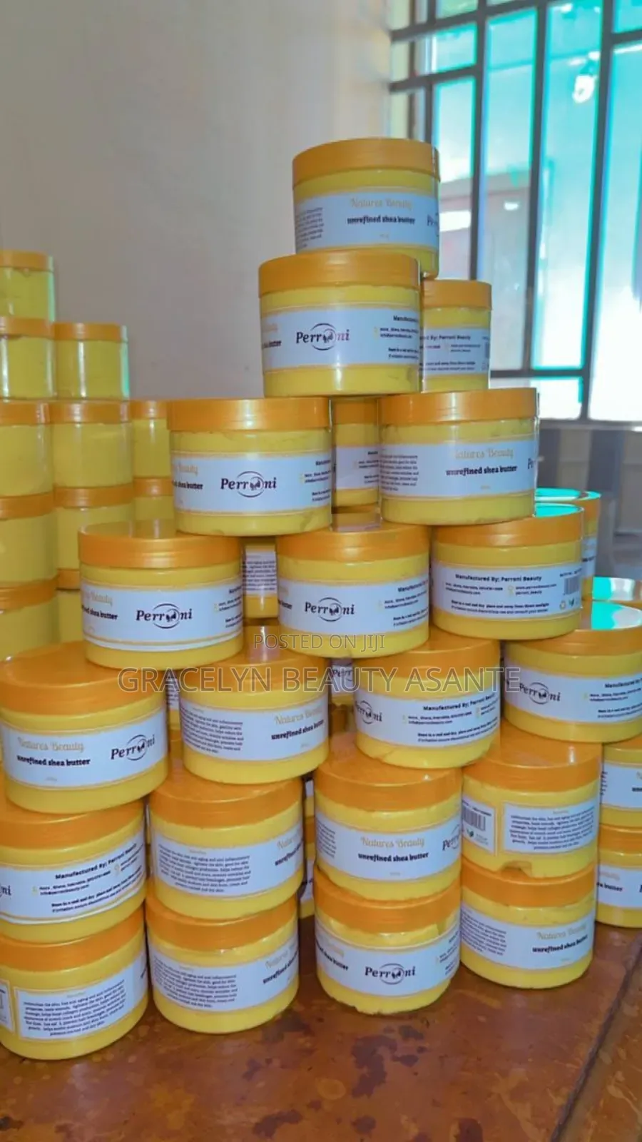 Perroni Unrefined Shea Butter. 2 PCS
