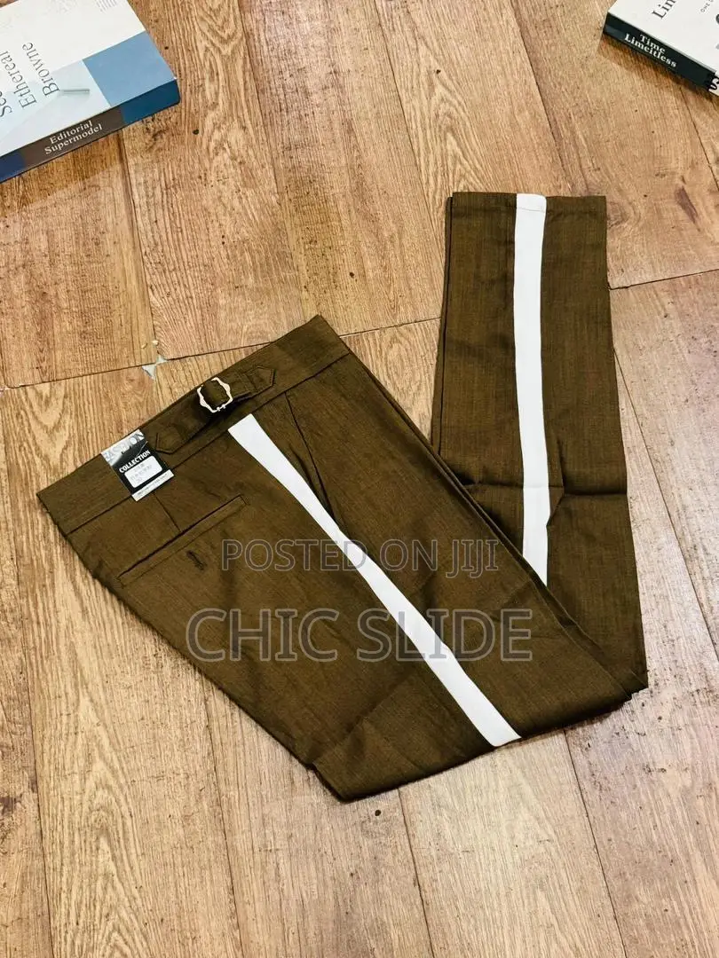 Neat Beltless Pants