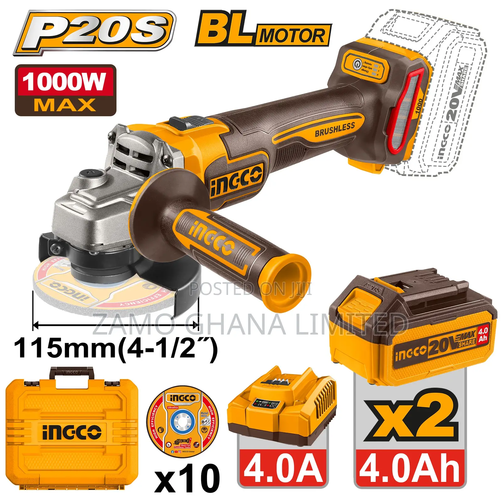 Cordless Angle Grinder - Cagli271532