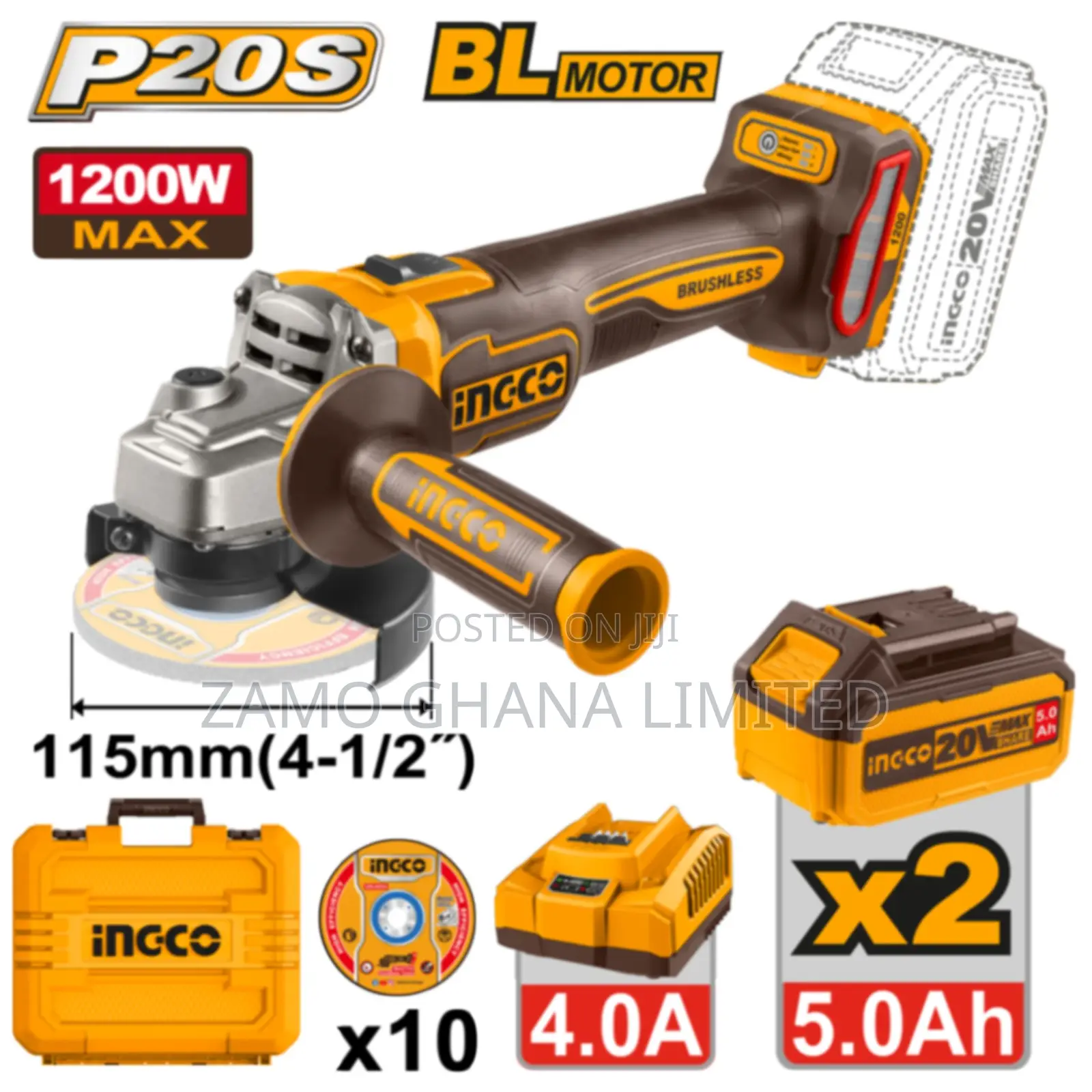 Cordless Angle Grinder - Cagli