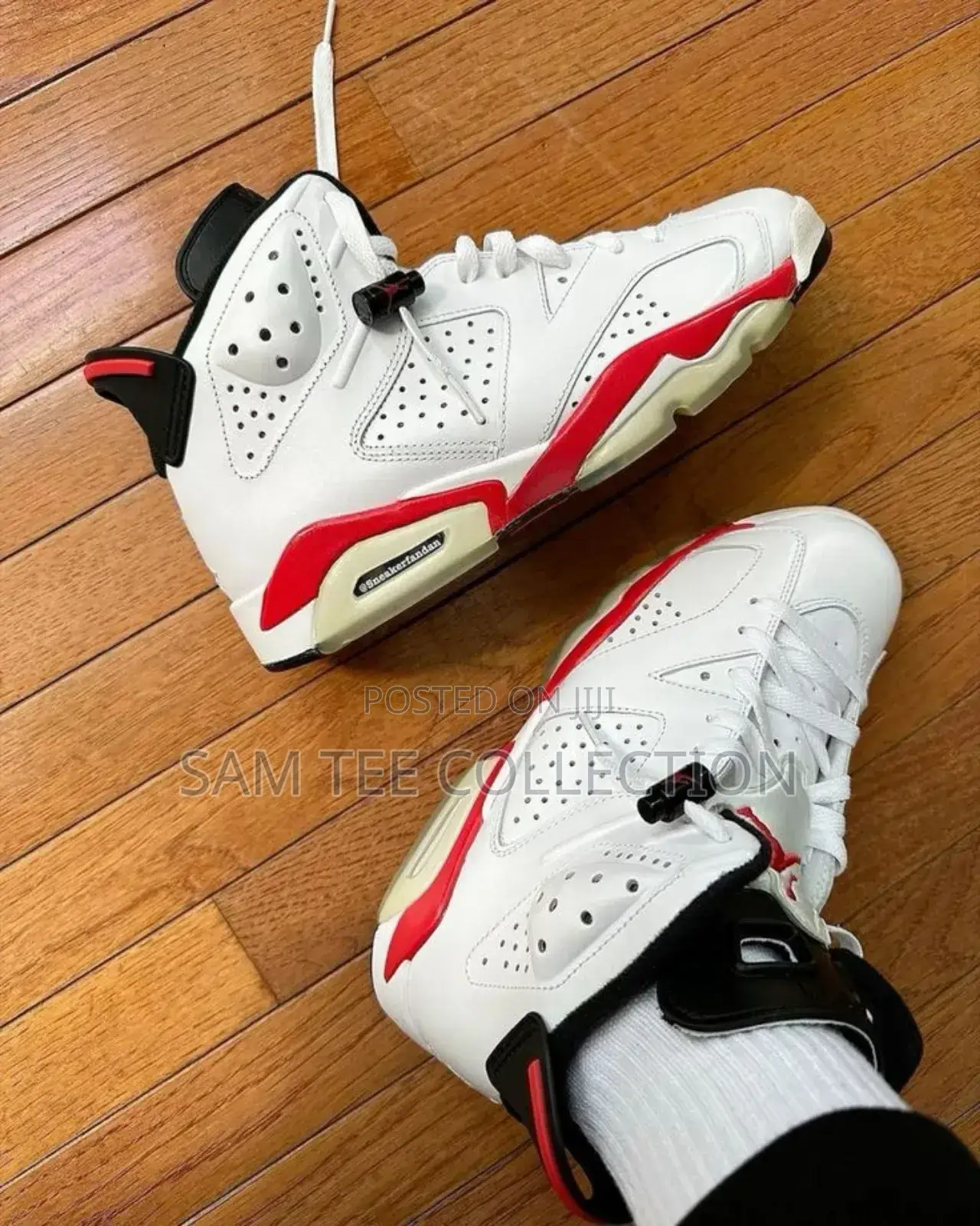 Jordan 6 Retro Fire Red White