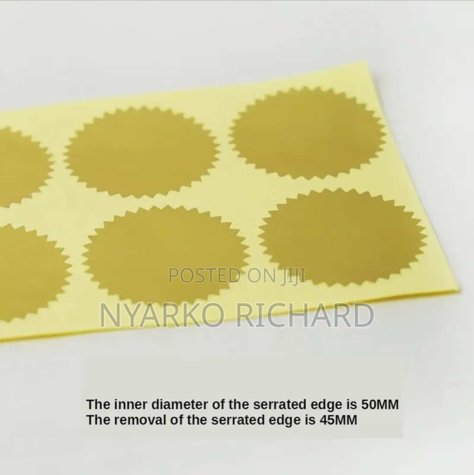 Seal Stickers Gold