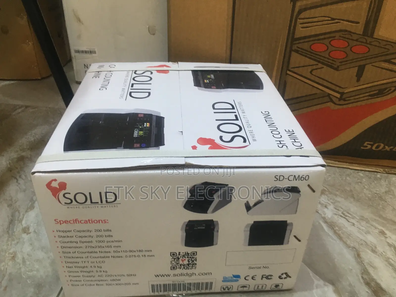 Sd-Cm60 Solid Multi Currency Money Counting Machine