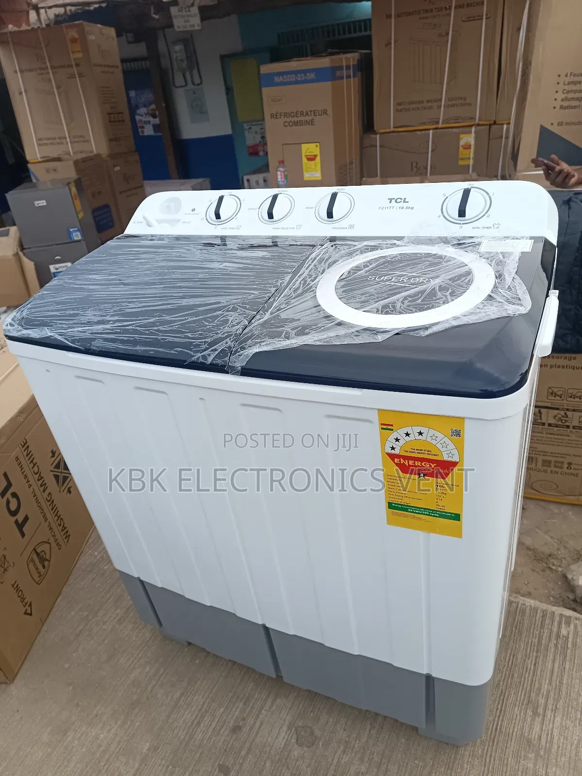 TCL 10.5kg Twin Tub Washing Machine