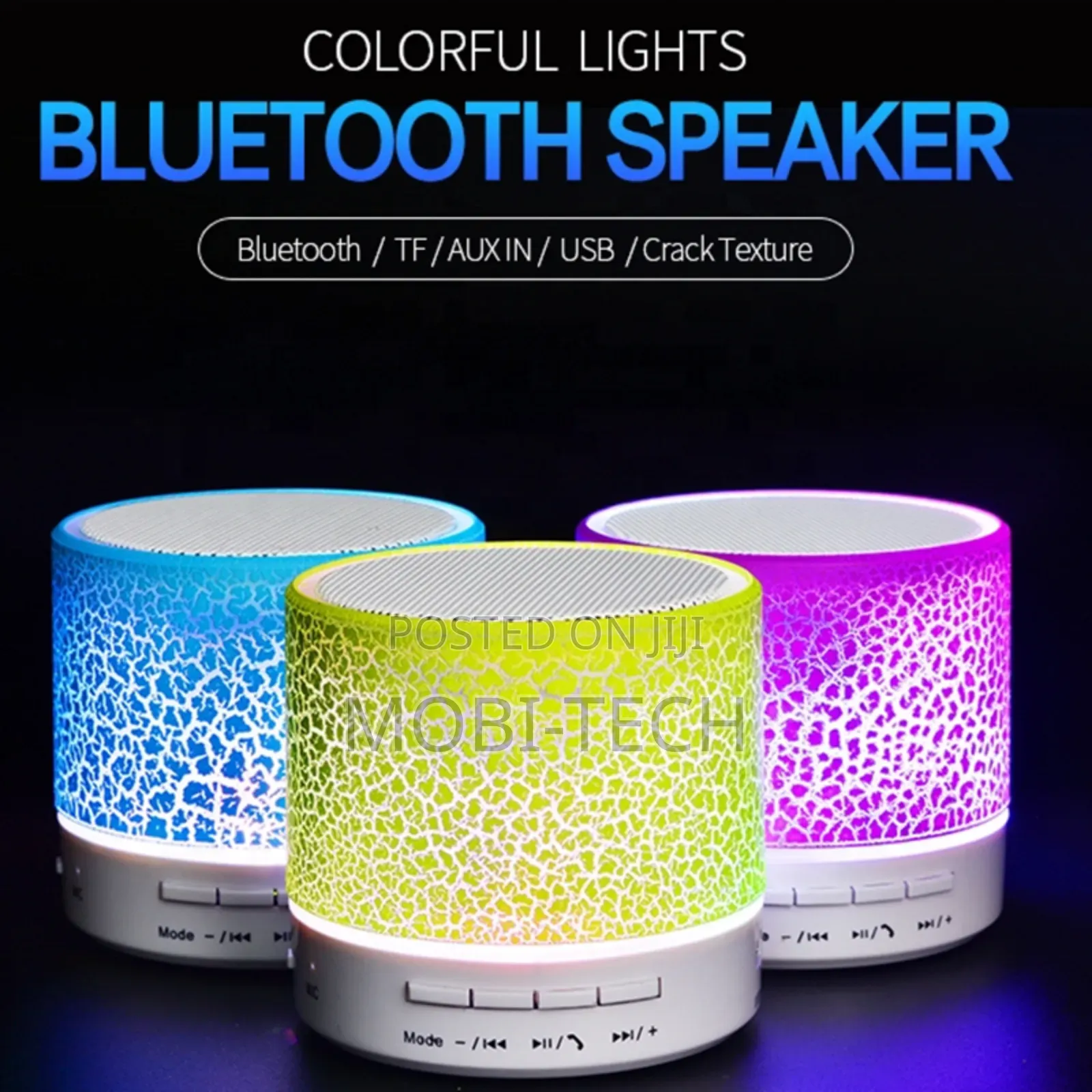 Bluetooth Speaker With Led Lights.